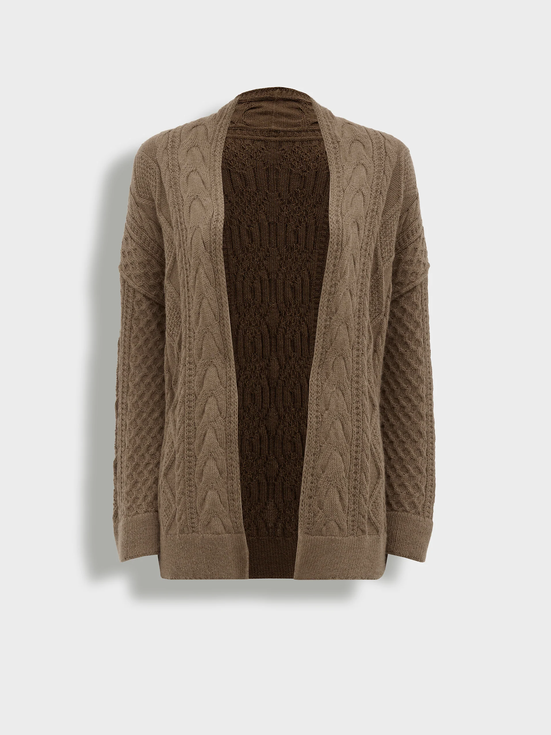 Cárdigan Bertha De Baby Alpaca Color Camel