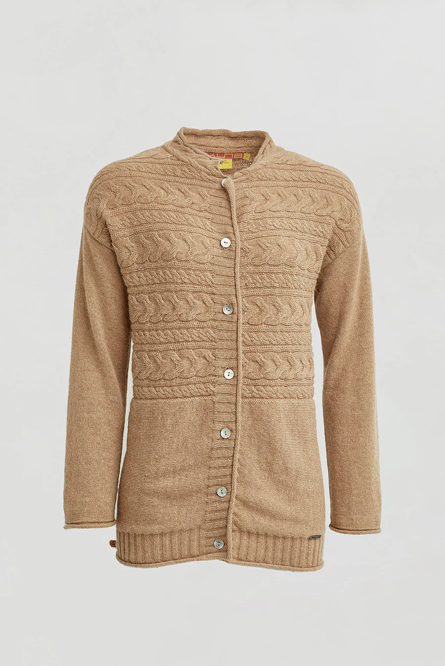 Cárdigan Winter De Baby Alpaca Color Chanterelle