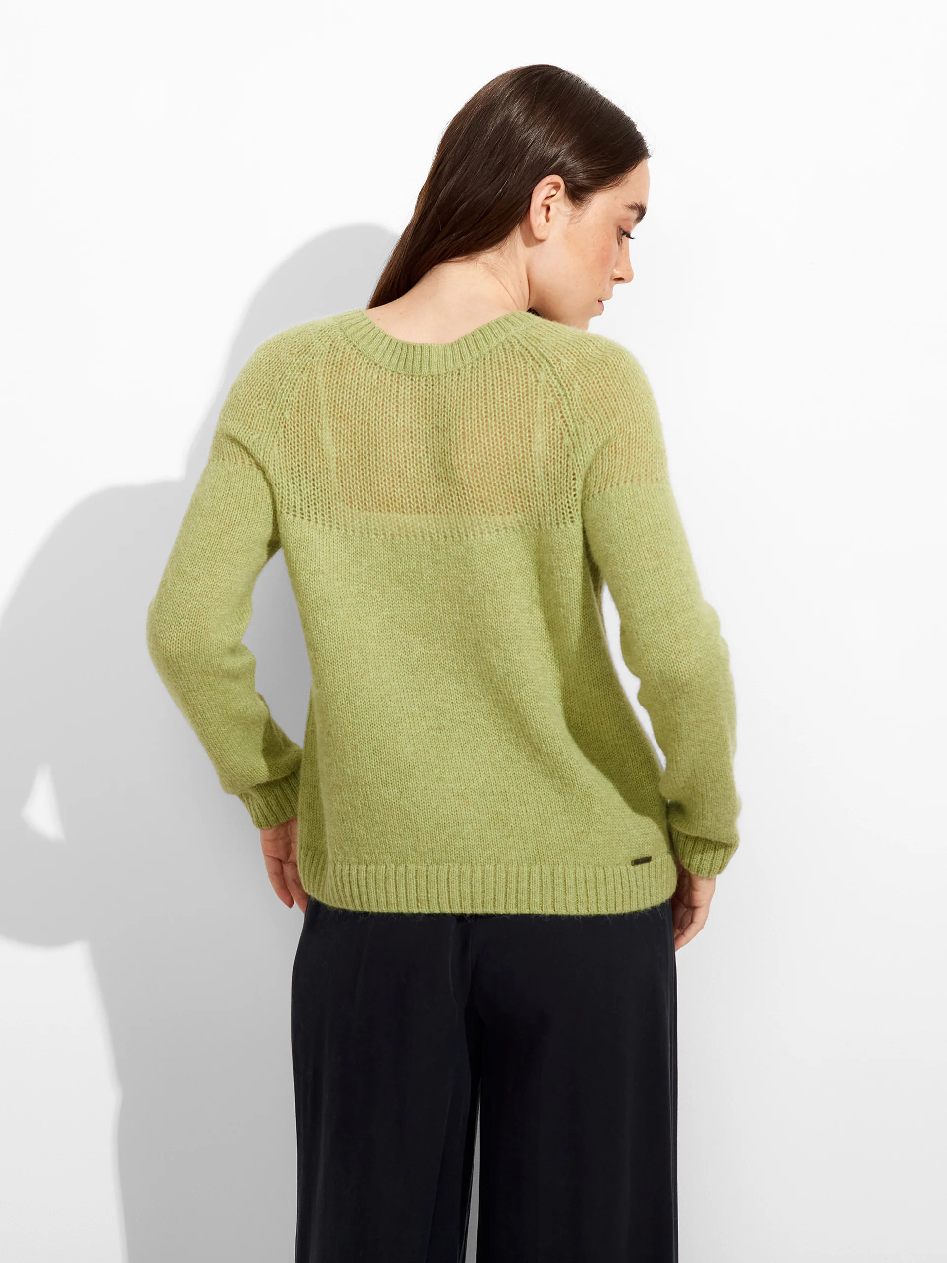 Cárdigan Zabine De Baby Alpaca Color Verde - Image 7