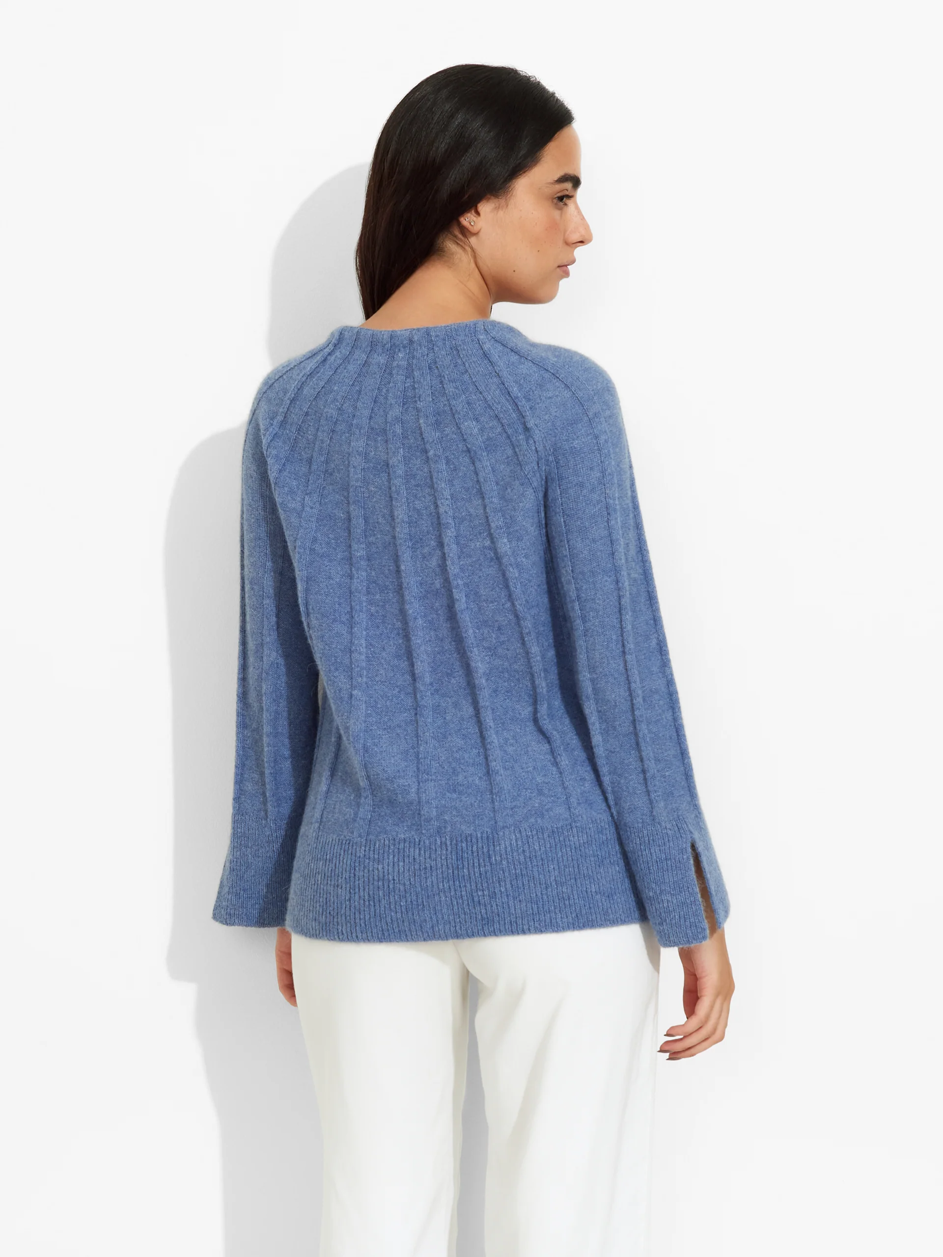 Cárdigan Zephir De Baby Alpaca Color Celeste - Image 3
