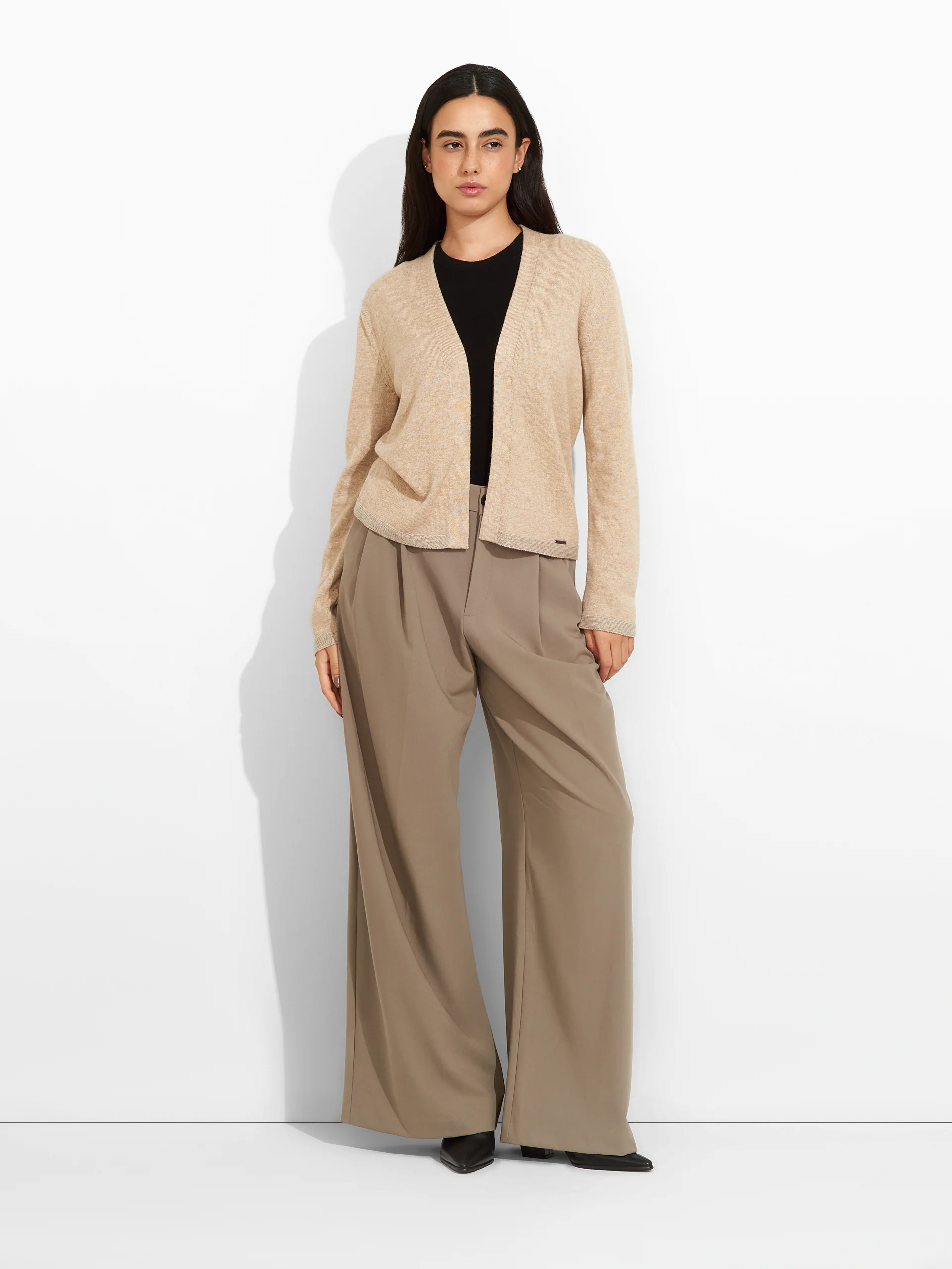 Cárdigan Zoraya De Algodón Color Beige - Image 4