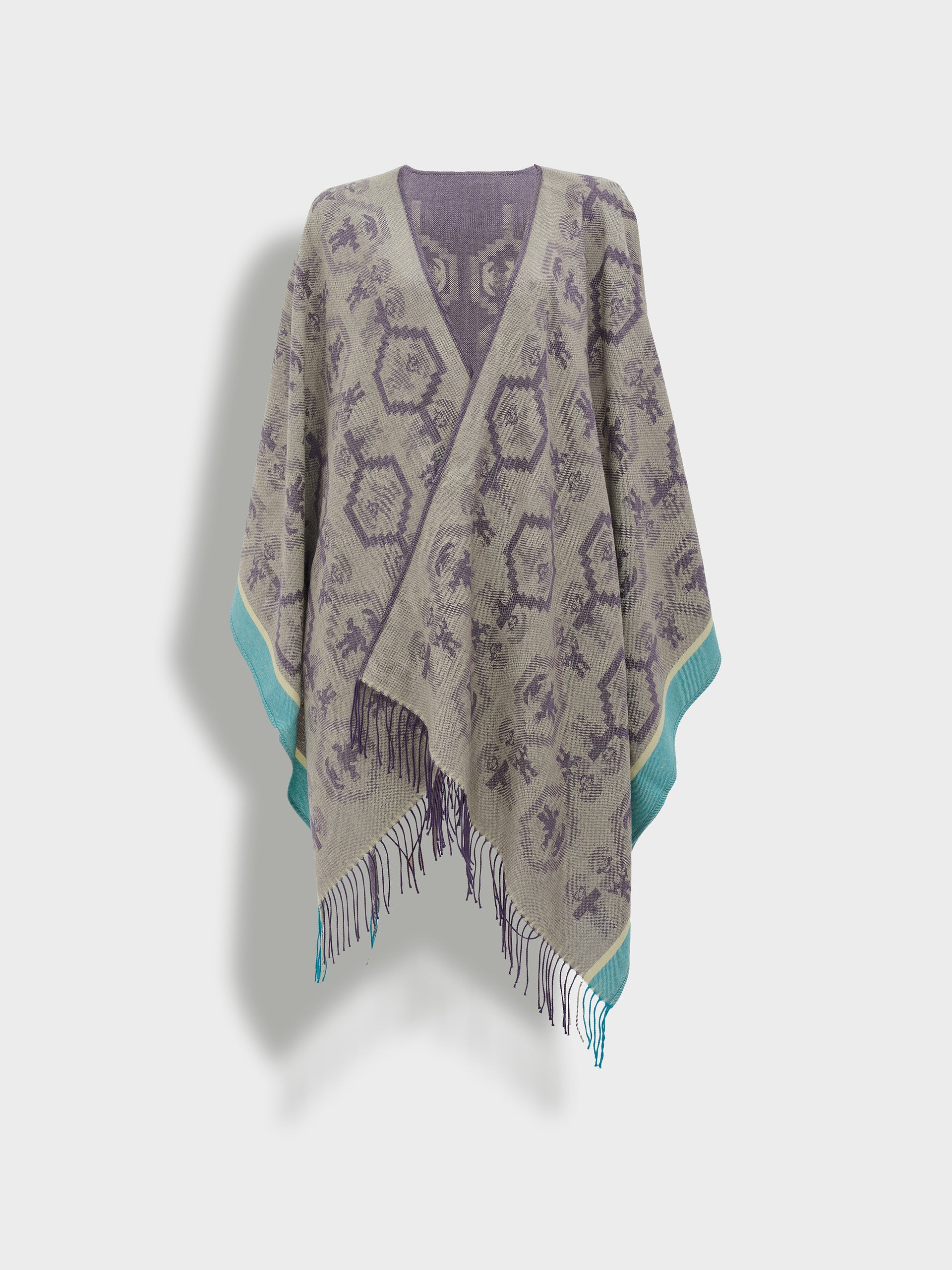 Capa Chimu - 12 De Royal Alpaca Color Morado - Image 7