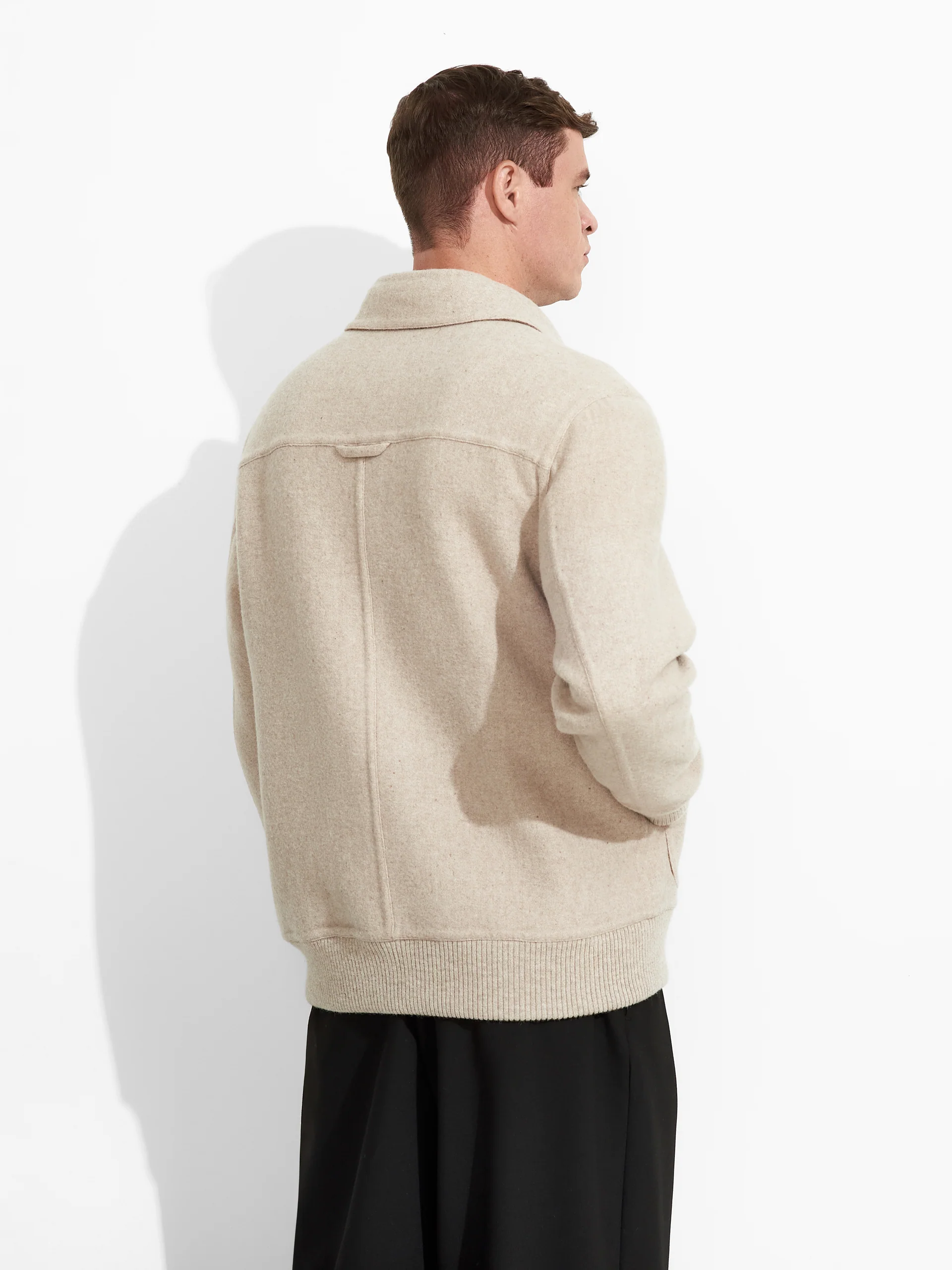 Casaca Zack De Baby Alpaca Color Beige - Image 4