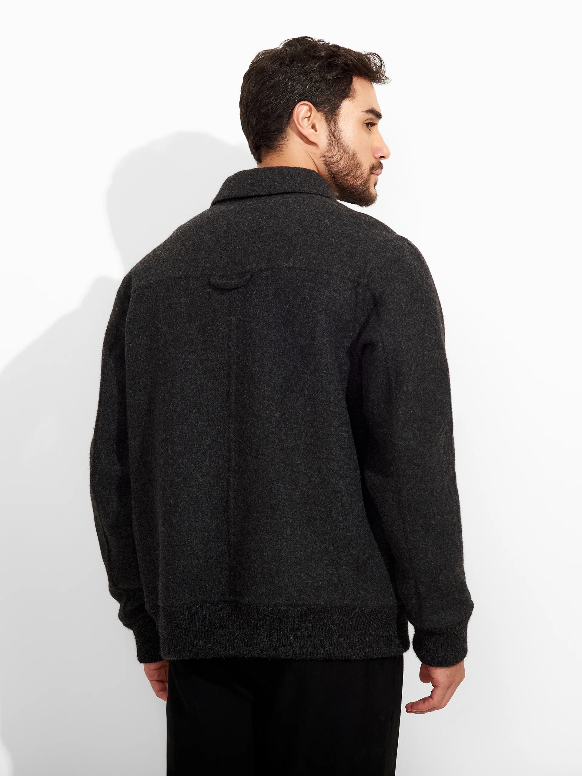 Casaca Zack De Baby Alpaca Color Gris - Image 3
