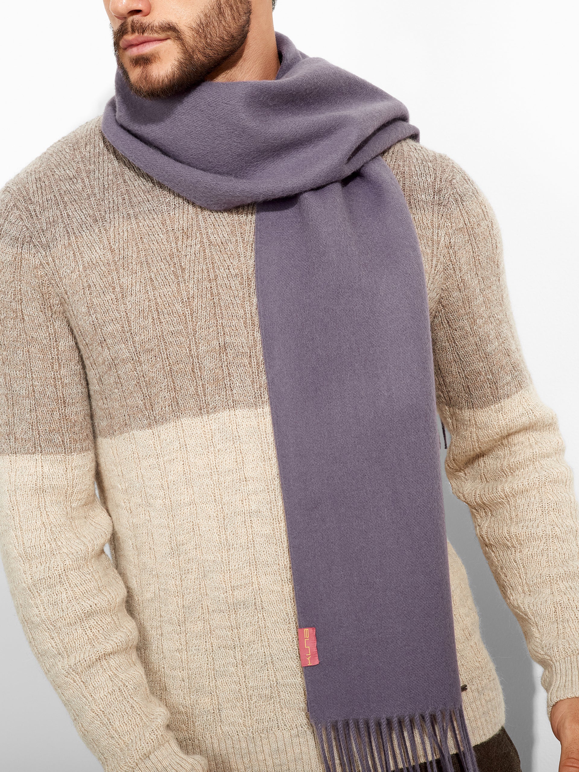 Chalina Adrian De Baby Alpaca Color Morado - Image 5