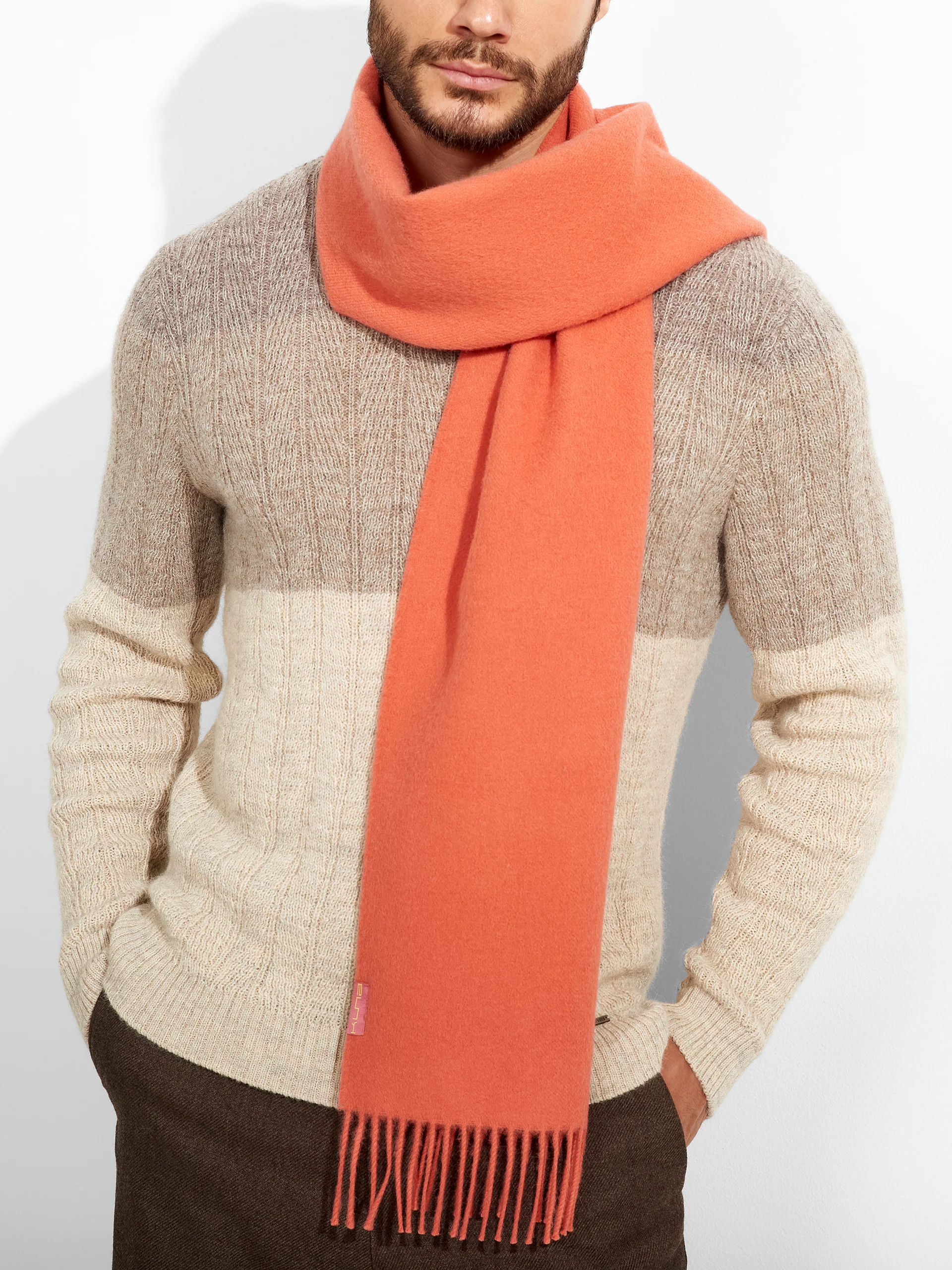 Chalina Adrian De Baby Alpaca Color Naranja - Image 5