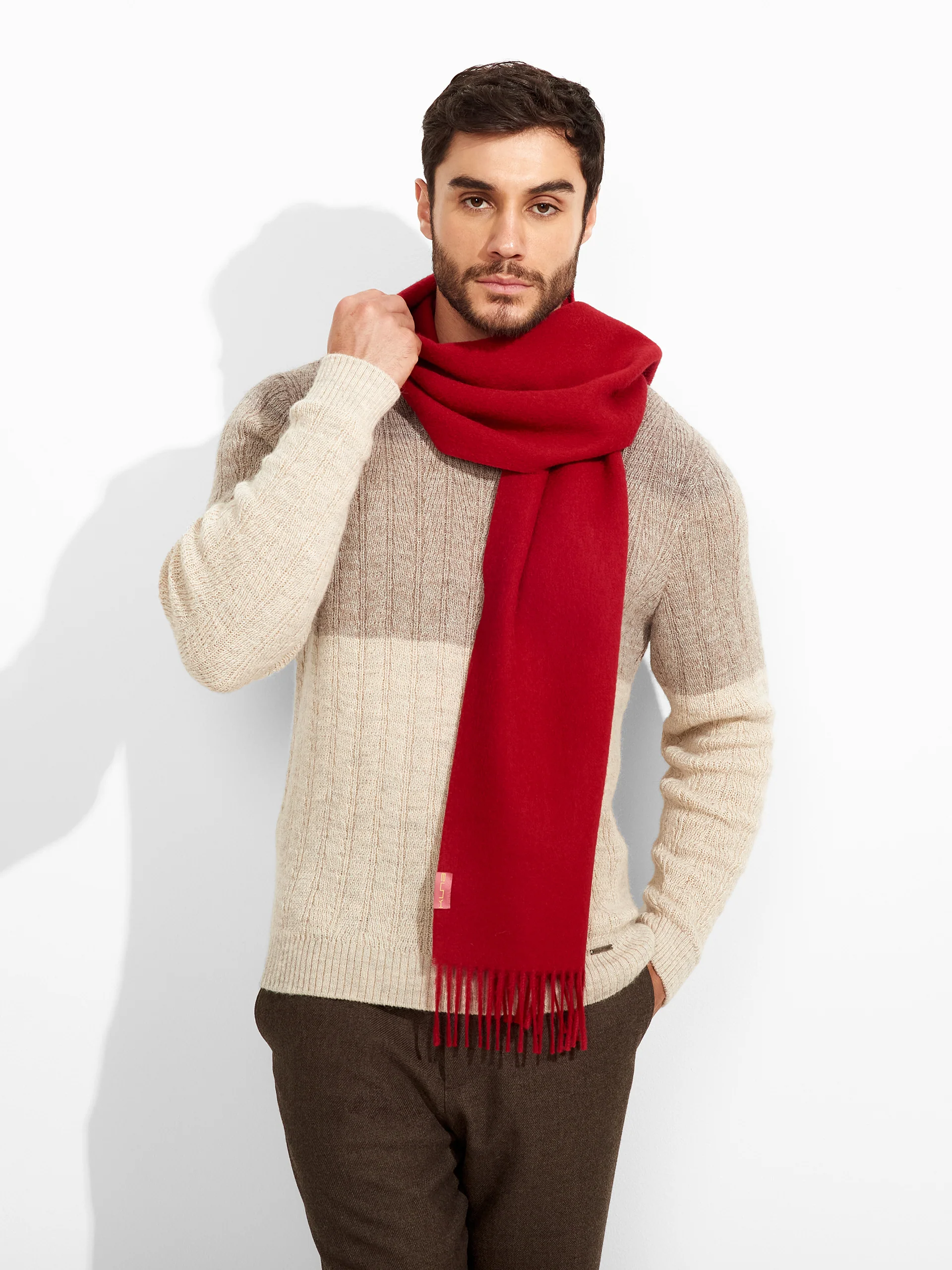 Chalina Adrian De Baby Alpaca Color Rojo - Image 4