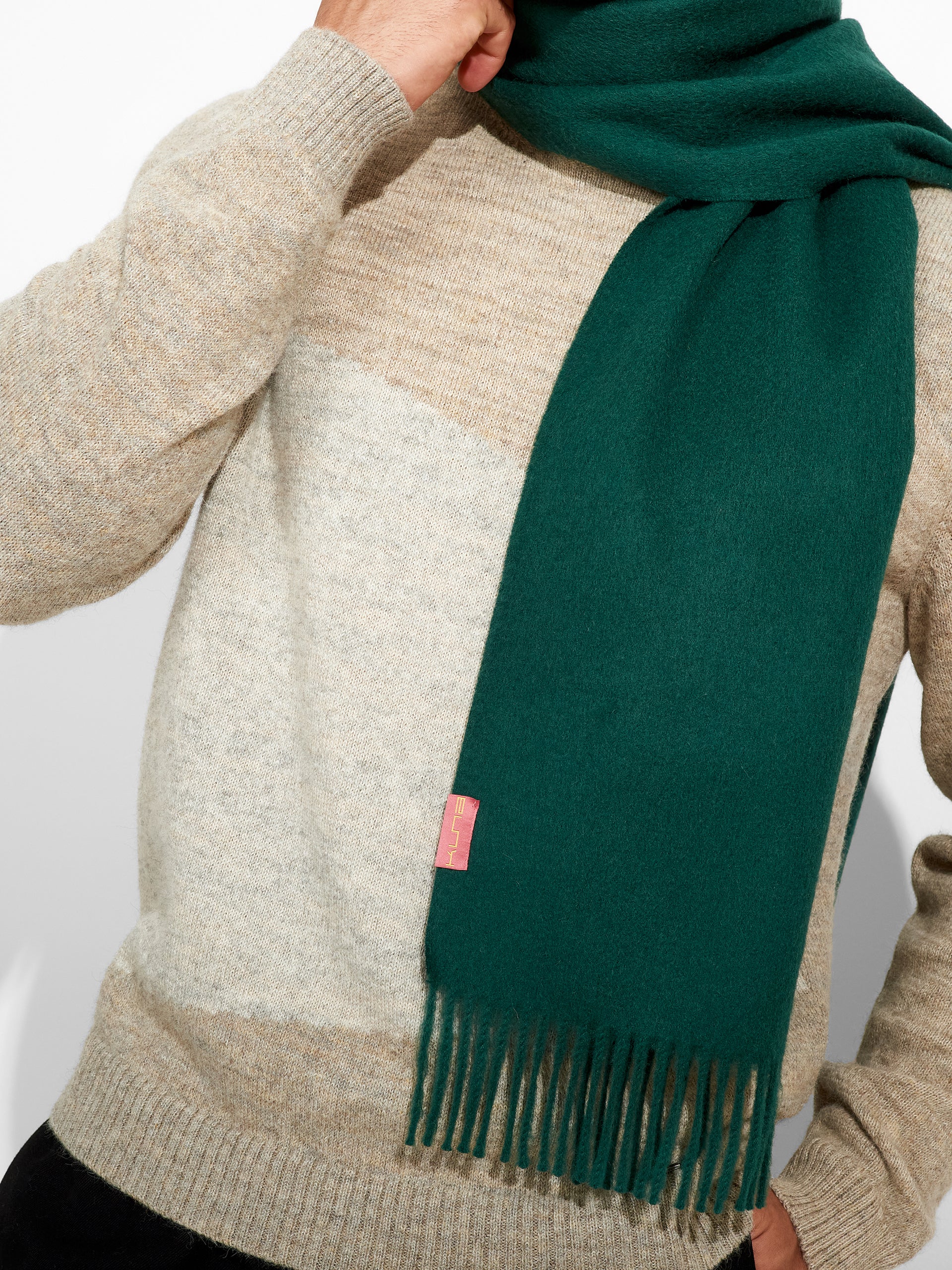Chalina Adrian De Baby Alpaca Color Verde - Image 5