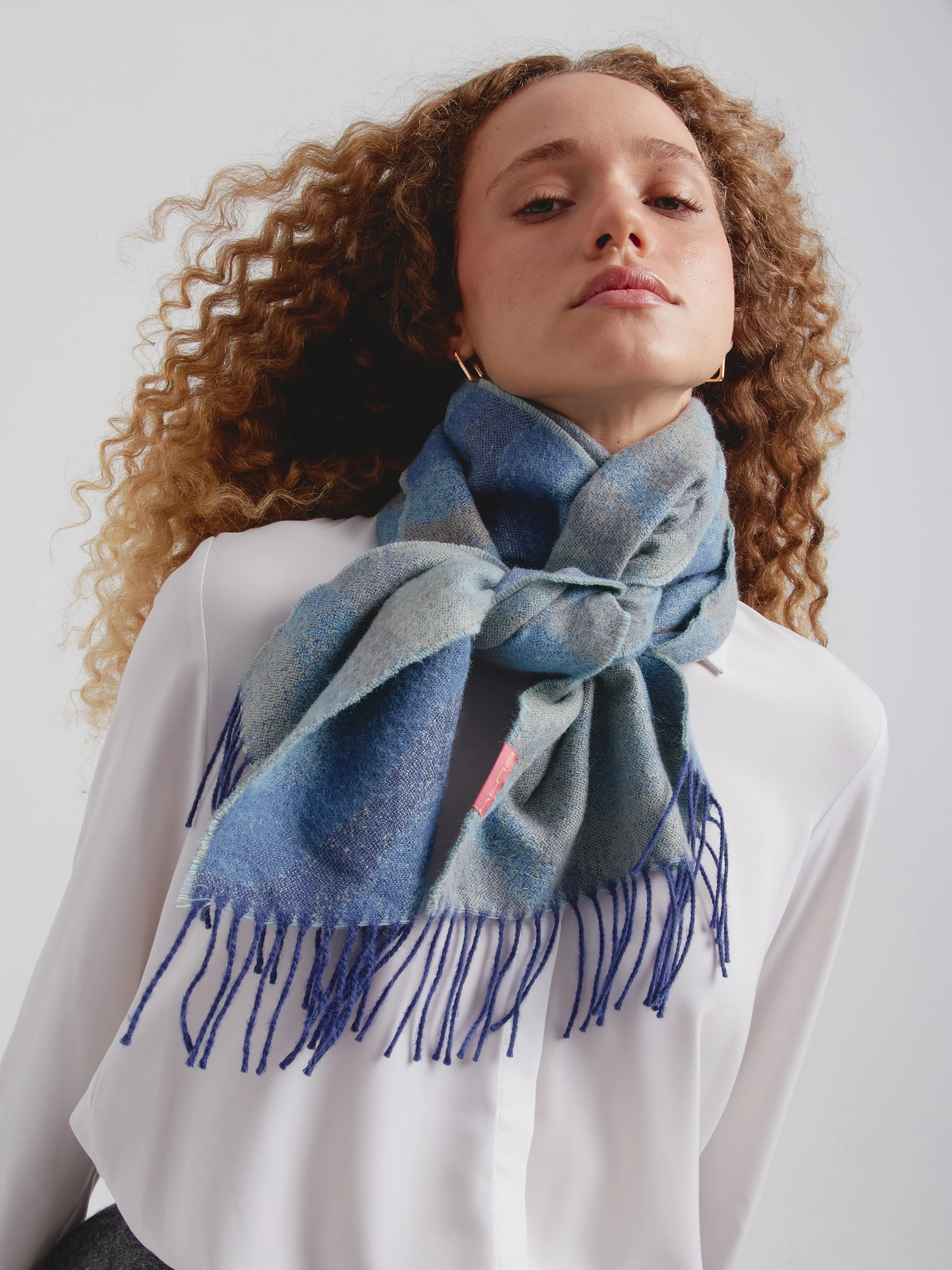 Chalina Chapel De Baby Alpaca Color Azul - Image 2