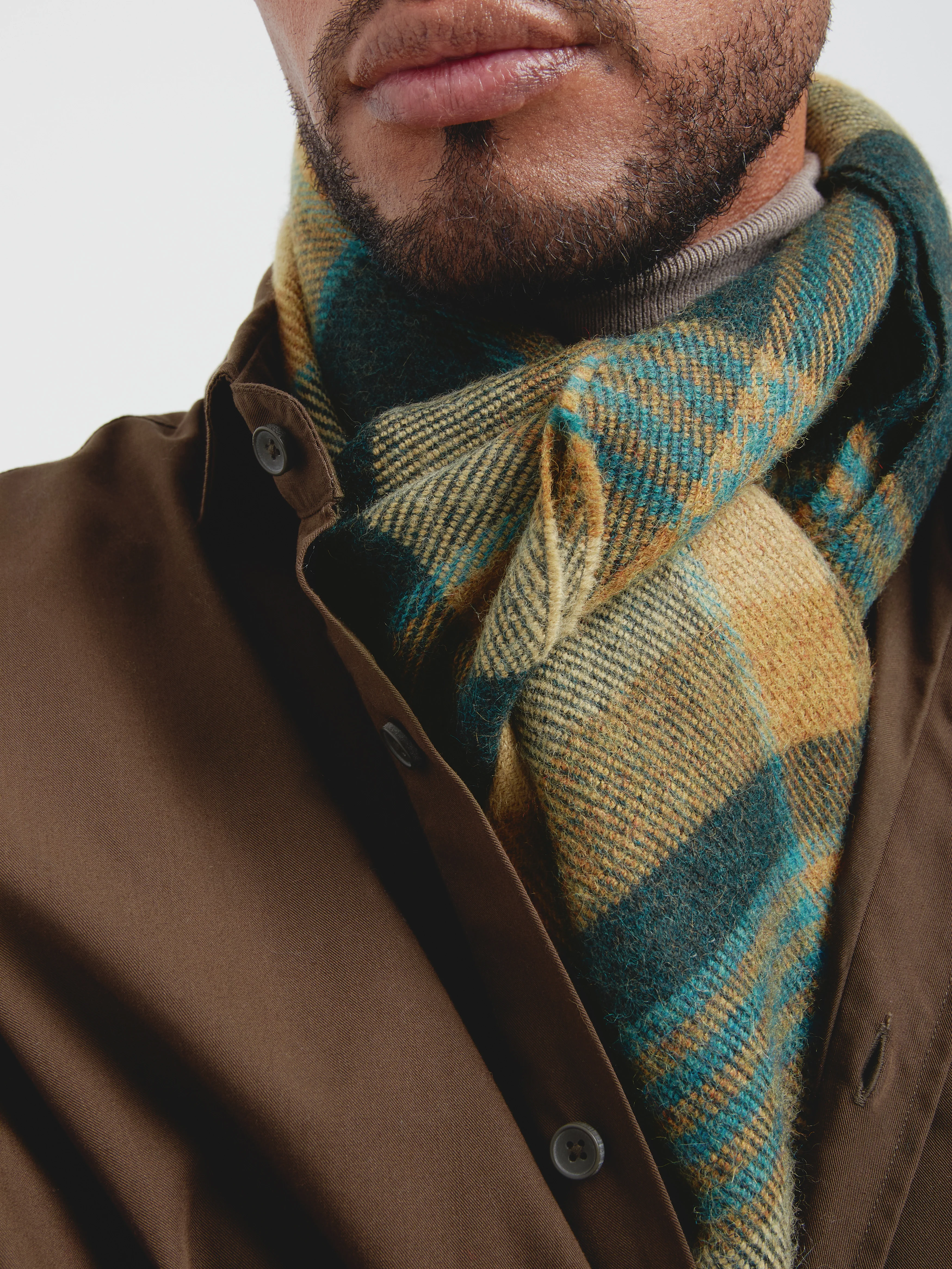 Chalina Check De Baby Alpaca Color Verde - Image 5