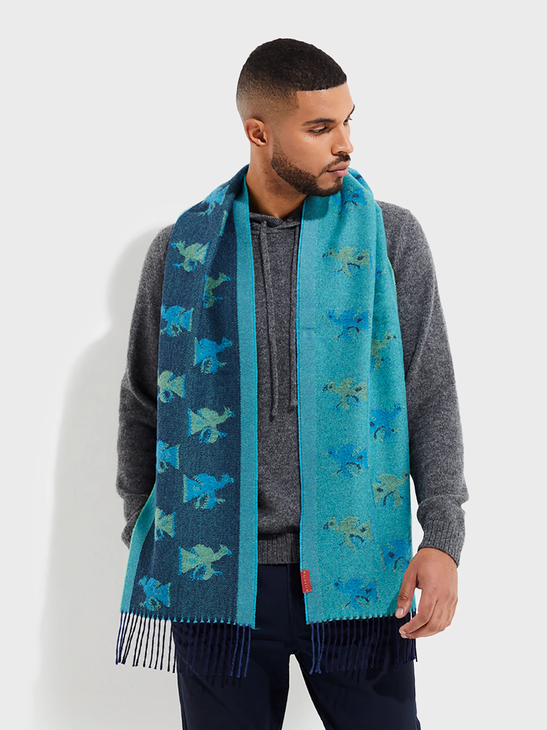 Chalina Nazca - 19 De Baby Alpaca Color Azul - Image 4