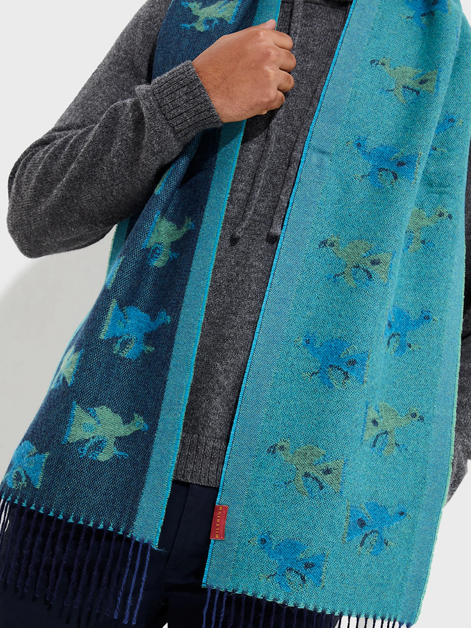 Chalina Nazca - 19 De Baby Alpaca Color Azul - Image 5