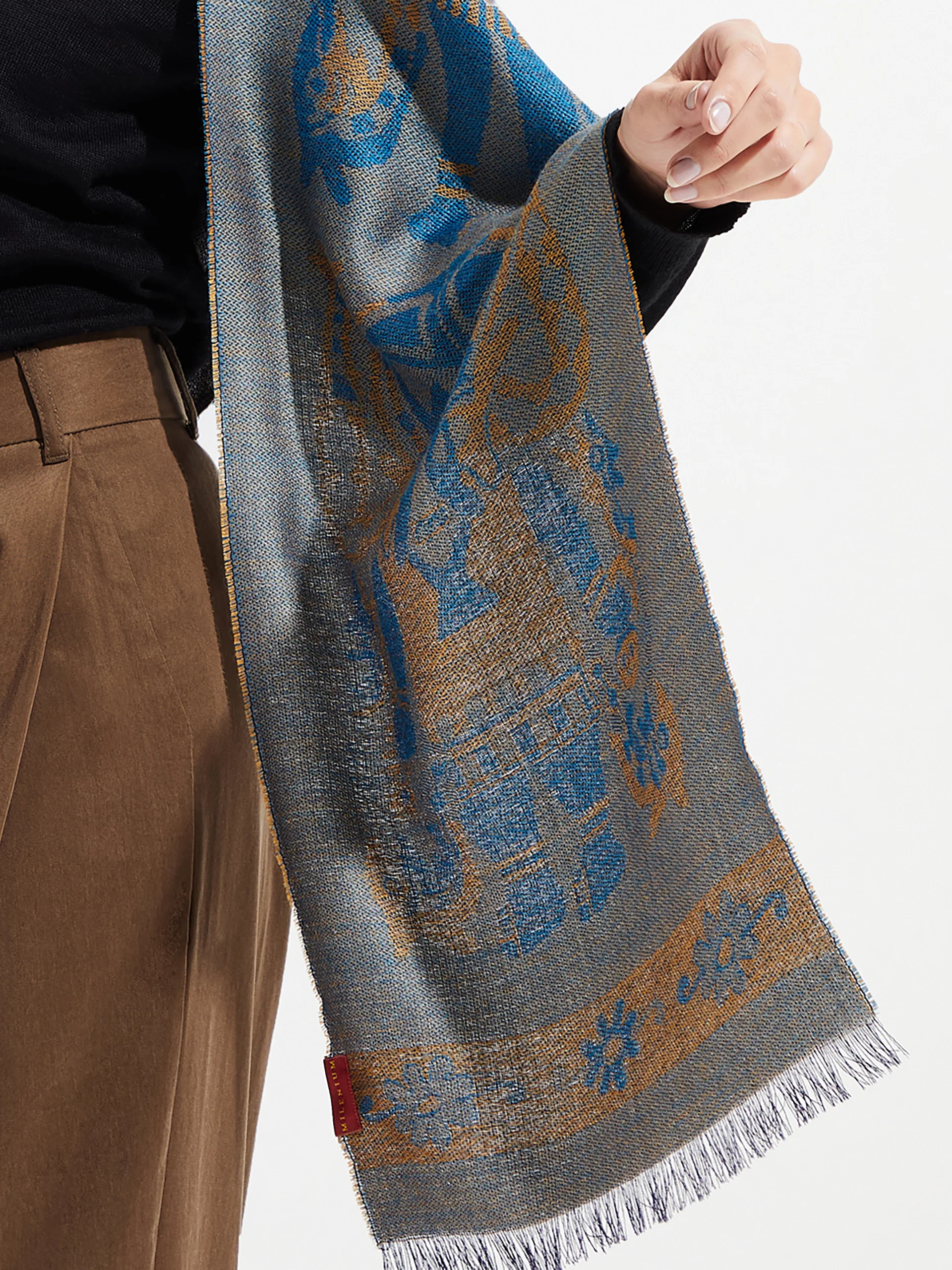 Chalina Nazca - 38 De Baby Alpaca Color Azul - Image 3