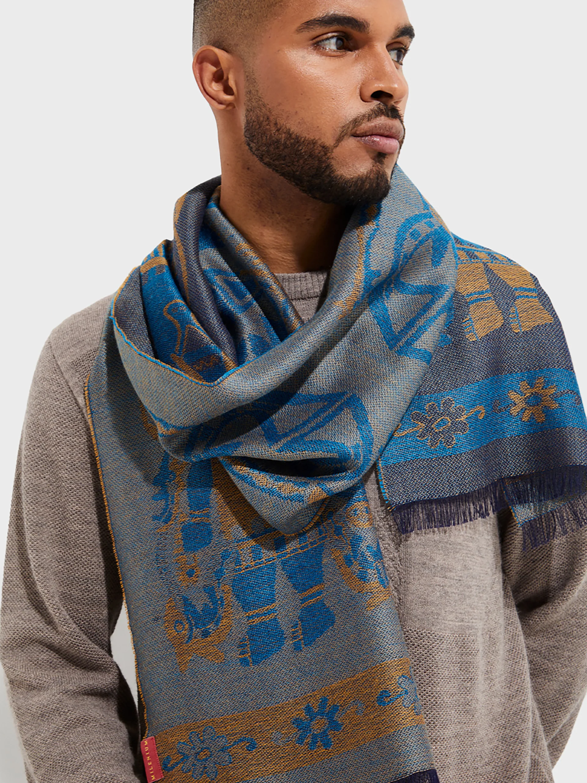 Chalina Nazca - 38 De Baby Alpaca Color Azul - Image 5