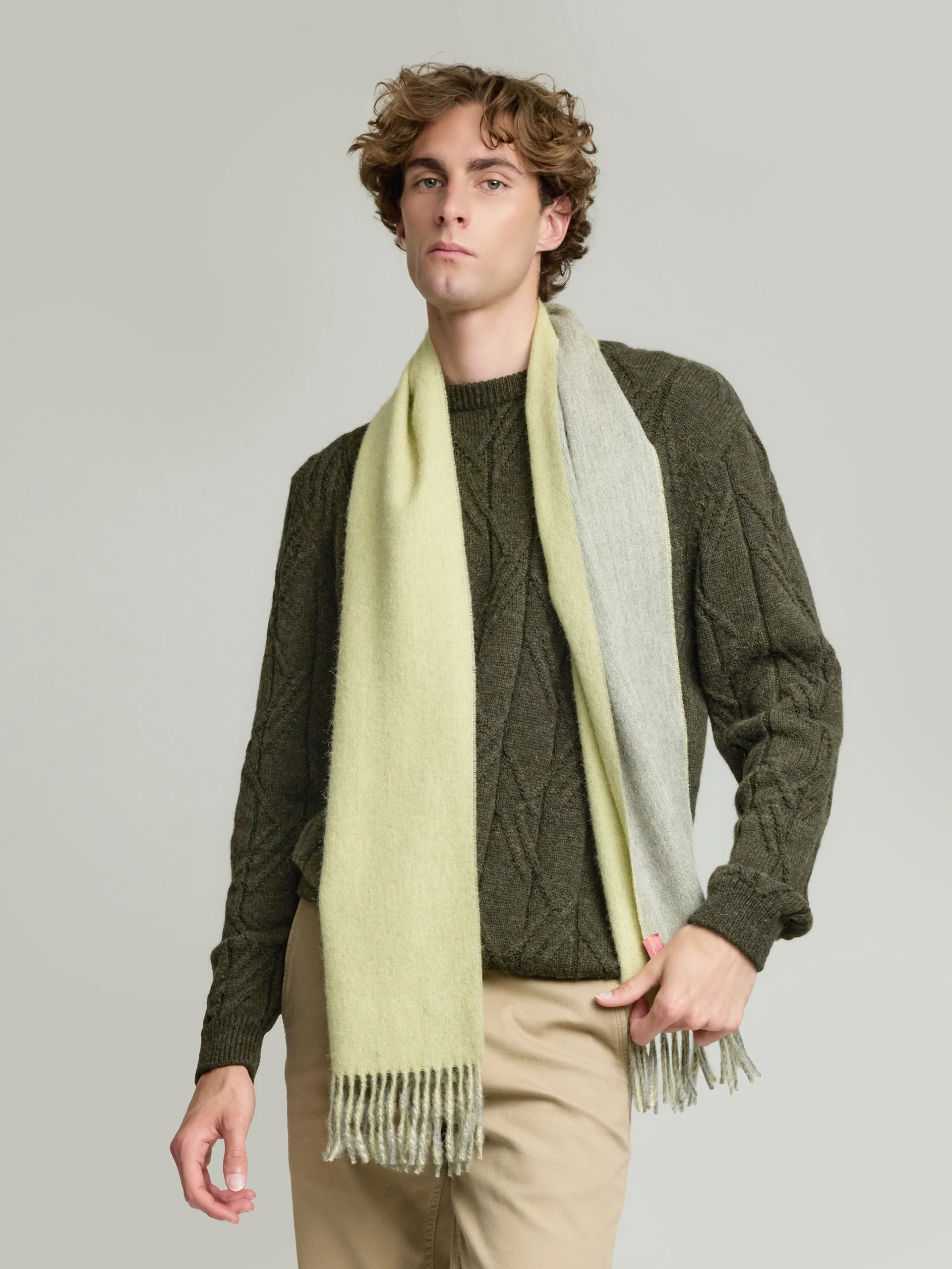 Chalina Tundra De Baby Alpaca Color Verde - Image 4