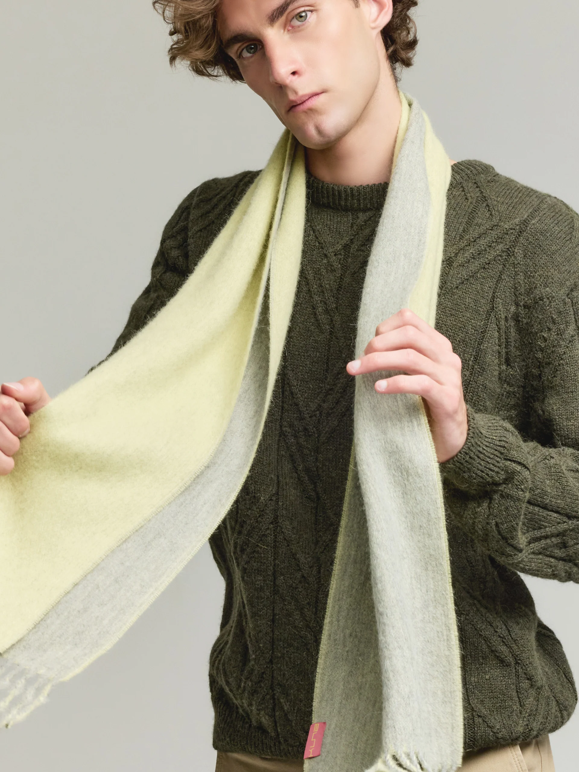 Chalina Tundra De Baby Alpaca Color Verde - Image 5