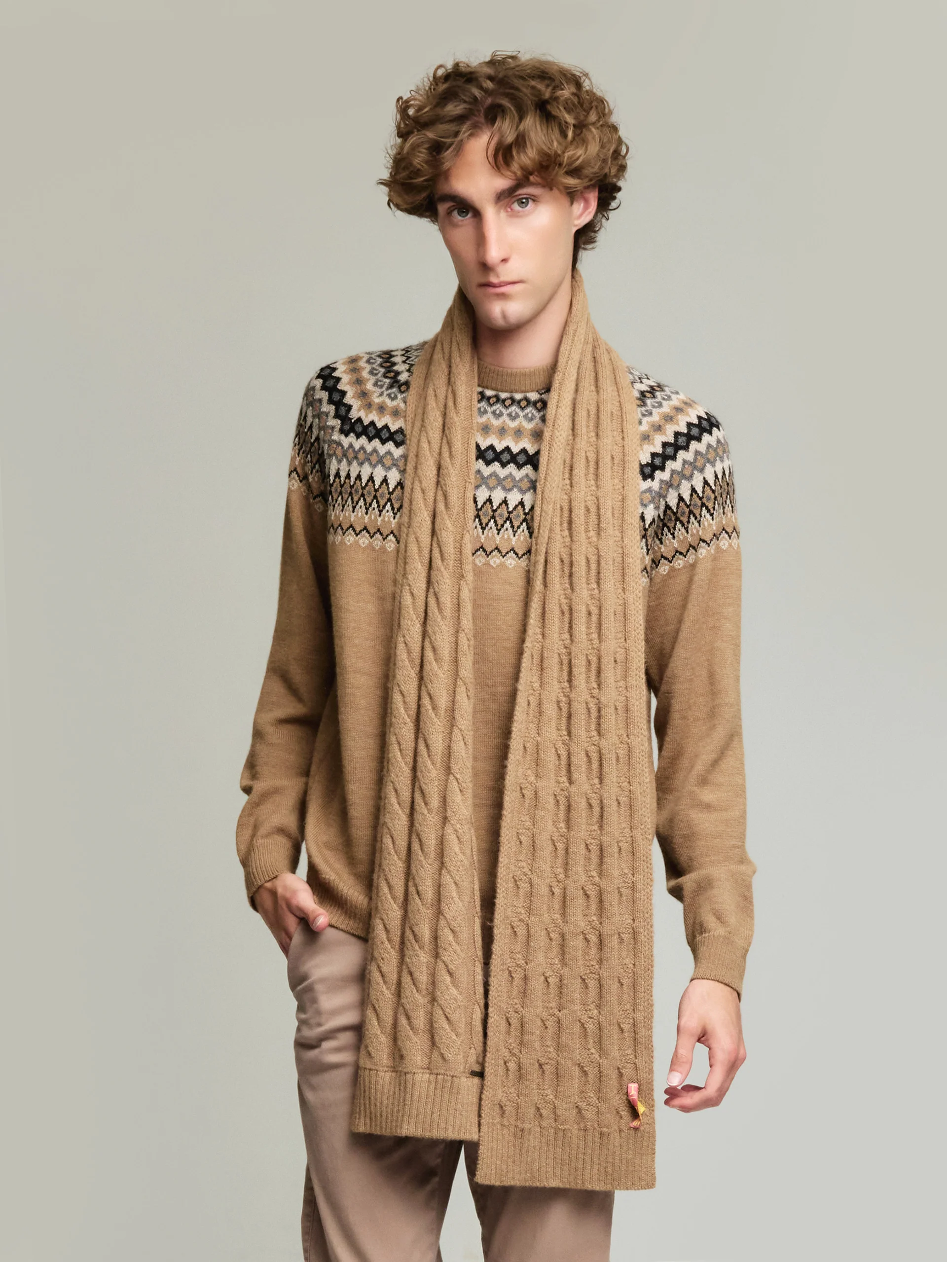 Chalina Yarela De Baby Alpaca Color Camel - Image 4
