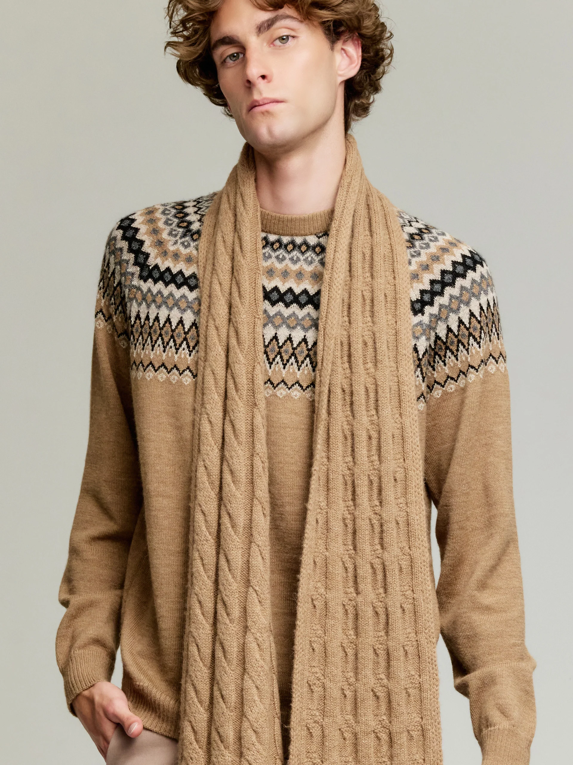 Chalina Yarela De Baby Alpaca Color Camel - Image 5