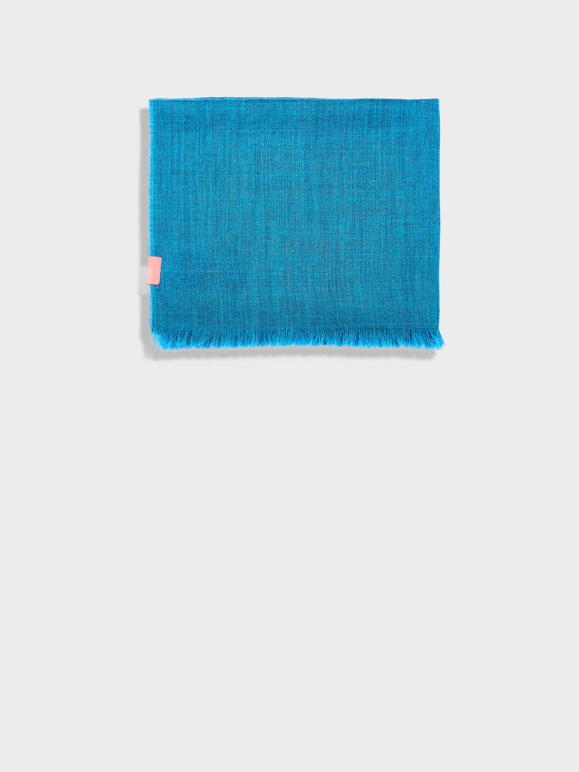 Estola Amareto De Baby Alpaca Color Azul - Image 2