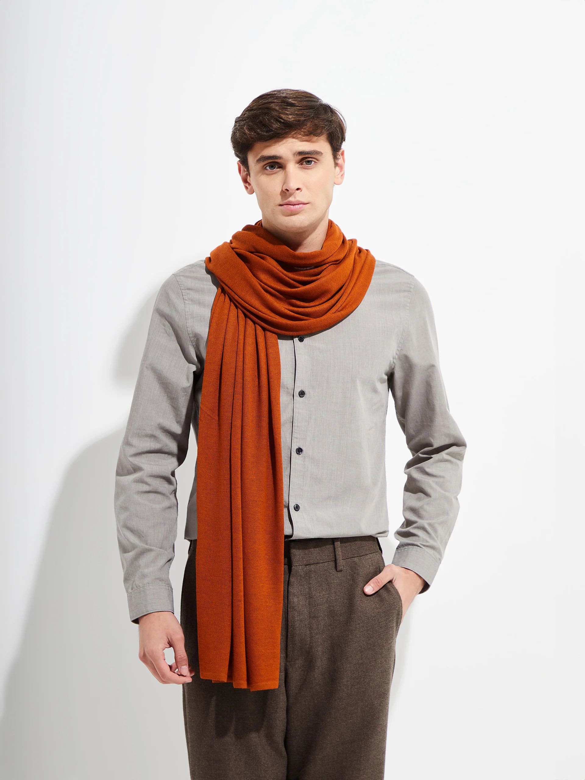 Estola Bouveret De Vicuña Color Naranja - Image 4