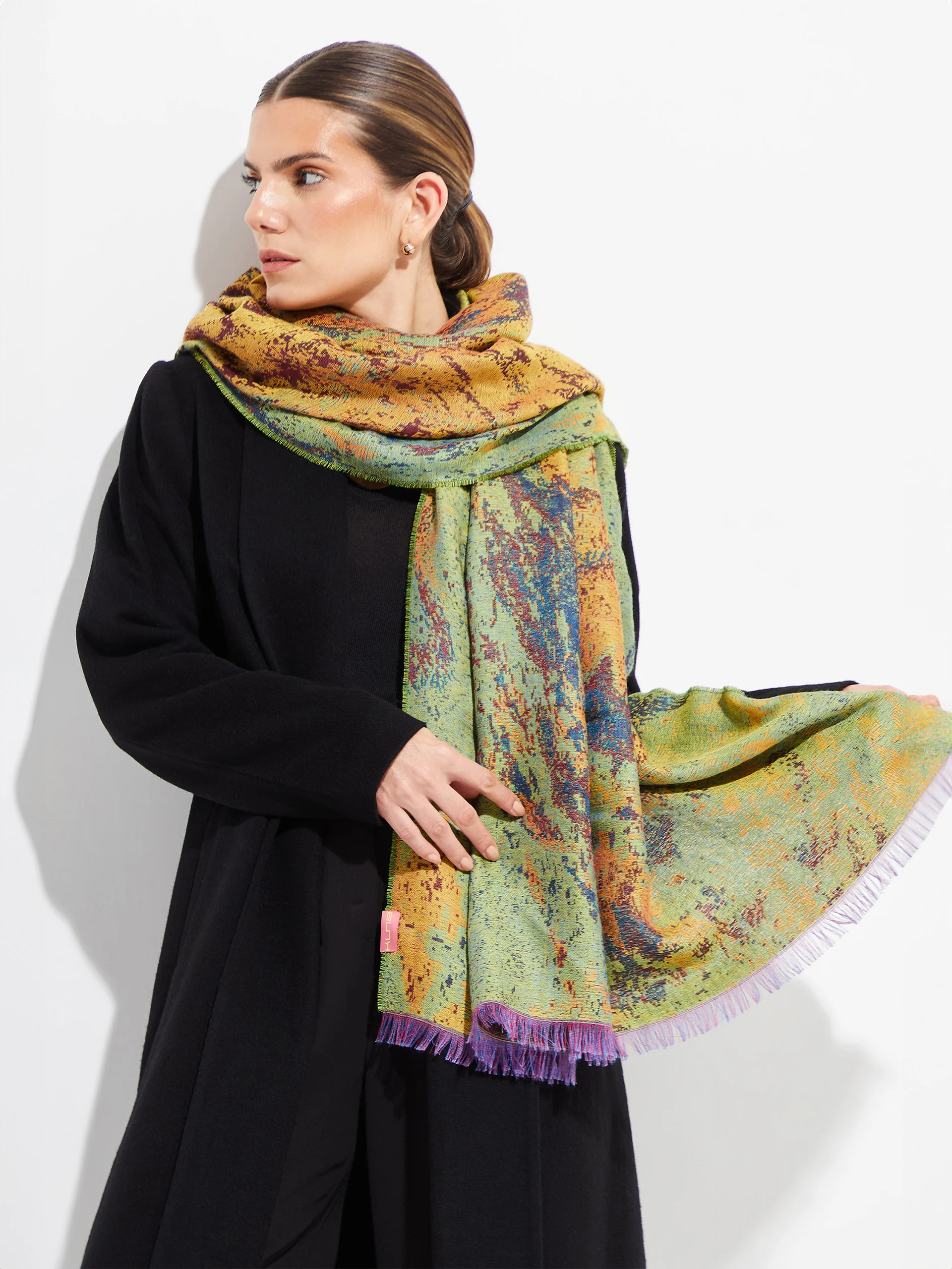 Estola Caño Cristales De Royal Alpaca & Seda Color Multicolor