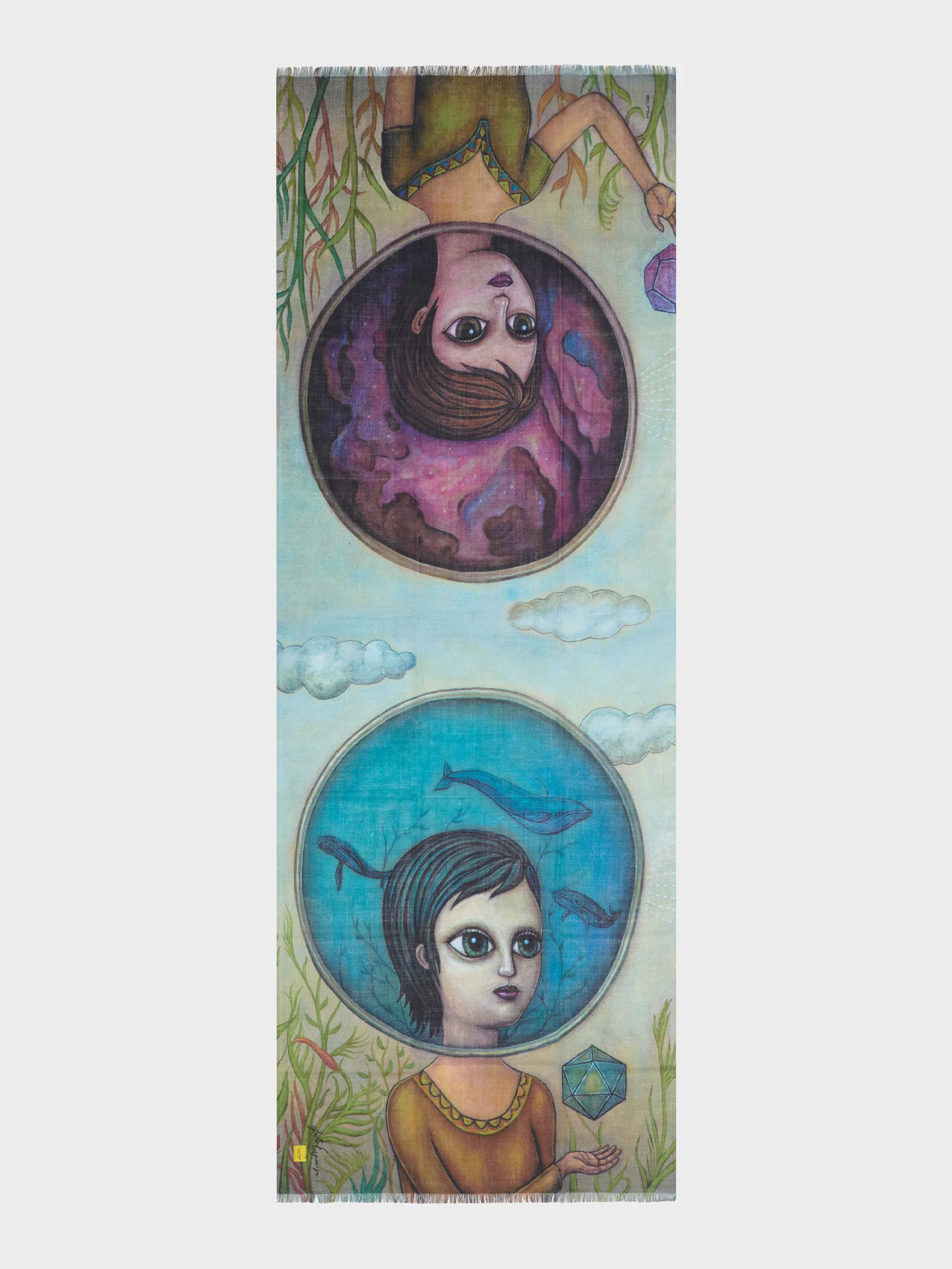 Estola Dos Universos De Baby Alpaca Color Multicolor - Image 4