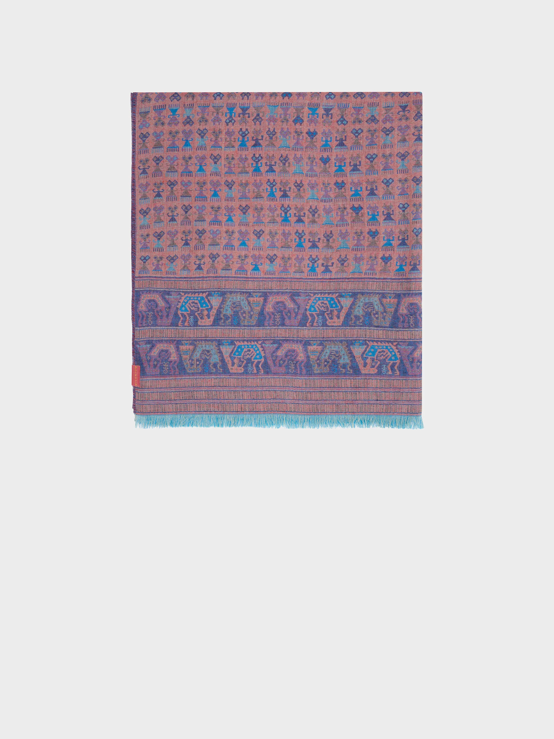 Estola Lambayeque - 9 De Royal Alpaca Y Seda Color Azul - Image 2