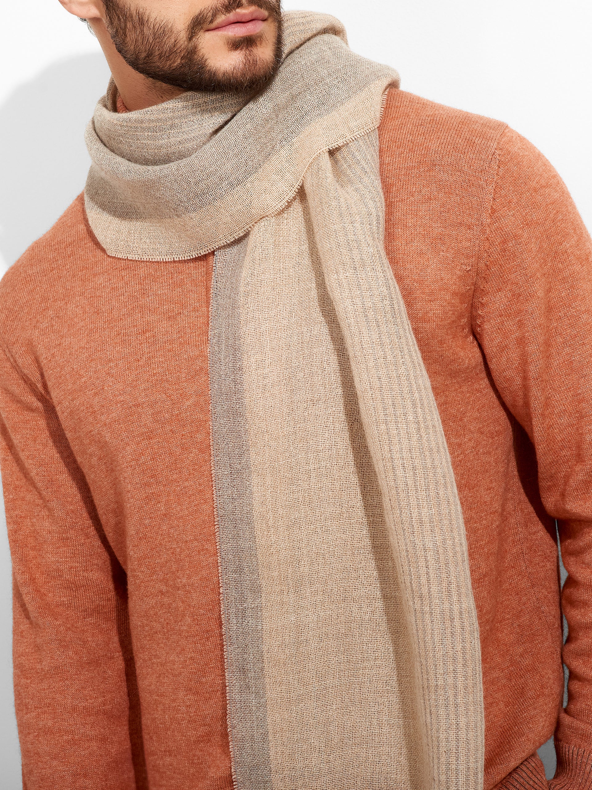 Estola Pesca De Baby Alpaca Color Gris - Image 5