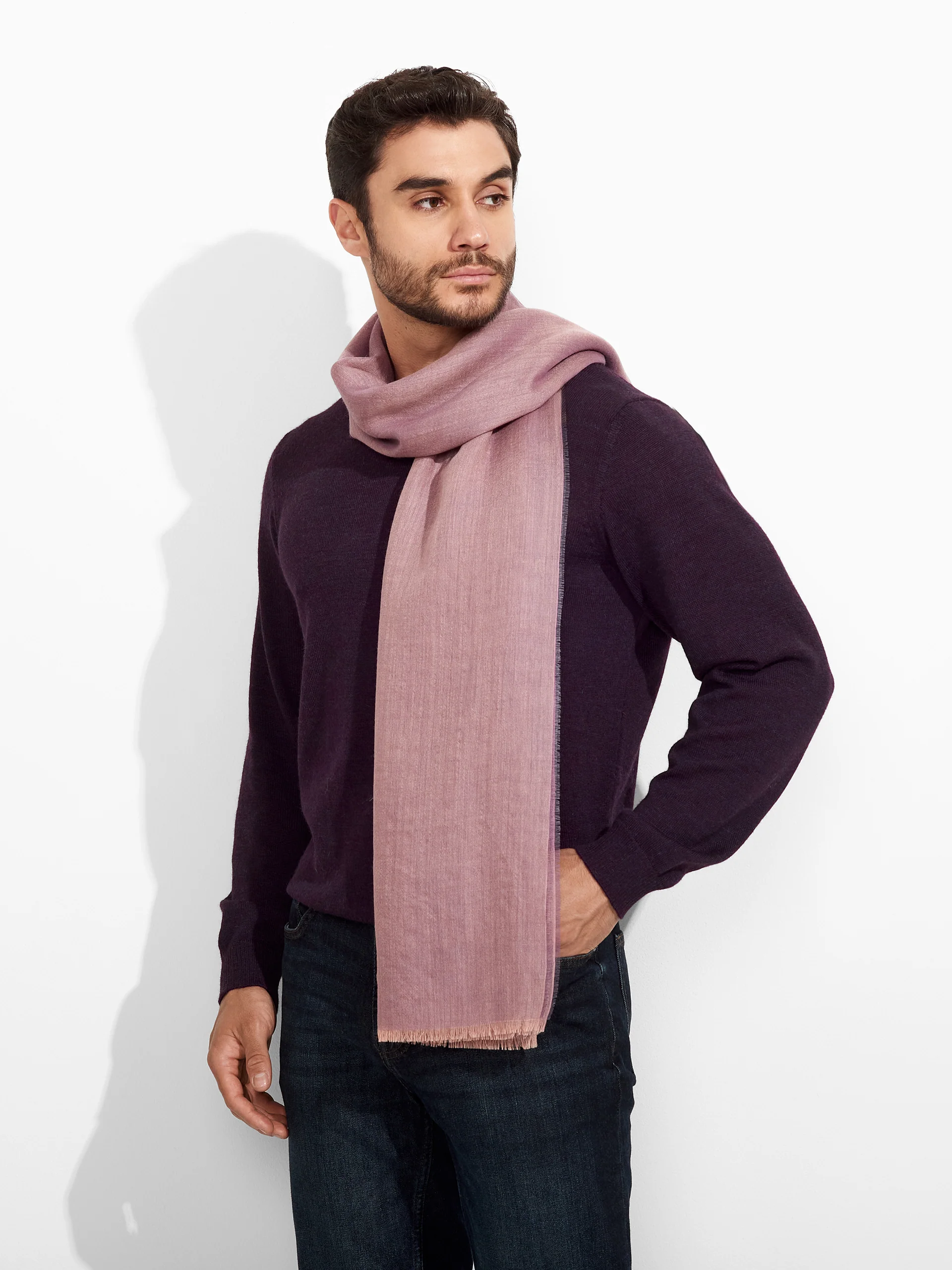 Estola Zaina De Baby Alpaca Color Morado - Image 4
