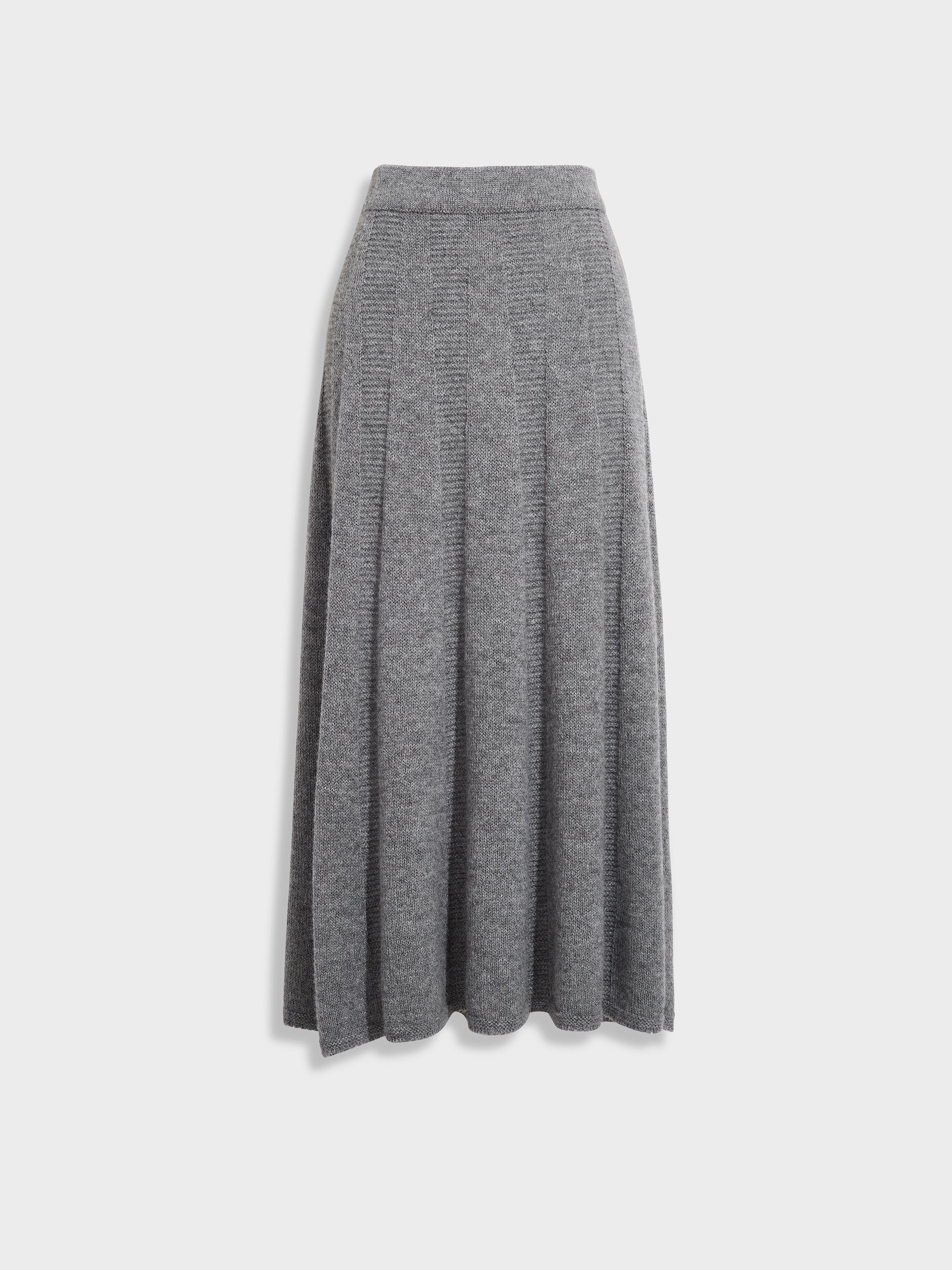 Falda Zibilla De Baby Alpaca Color Gris