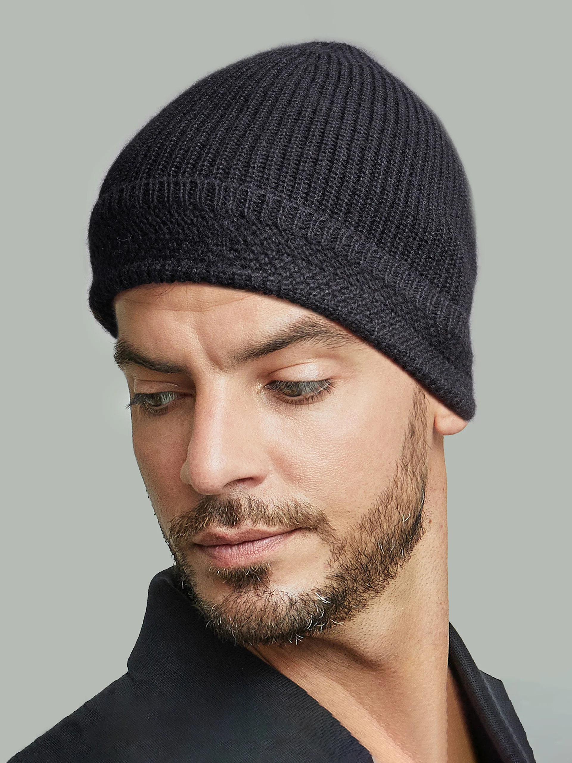 Gorro Bertie De Baby Alpaca Color Negro - Image 5