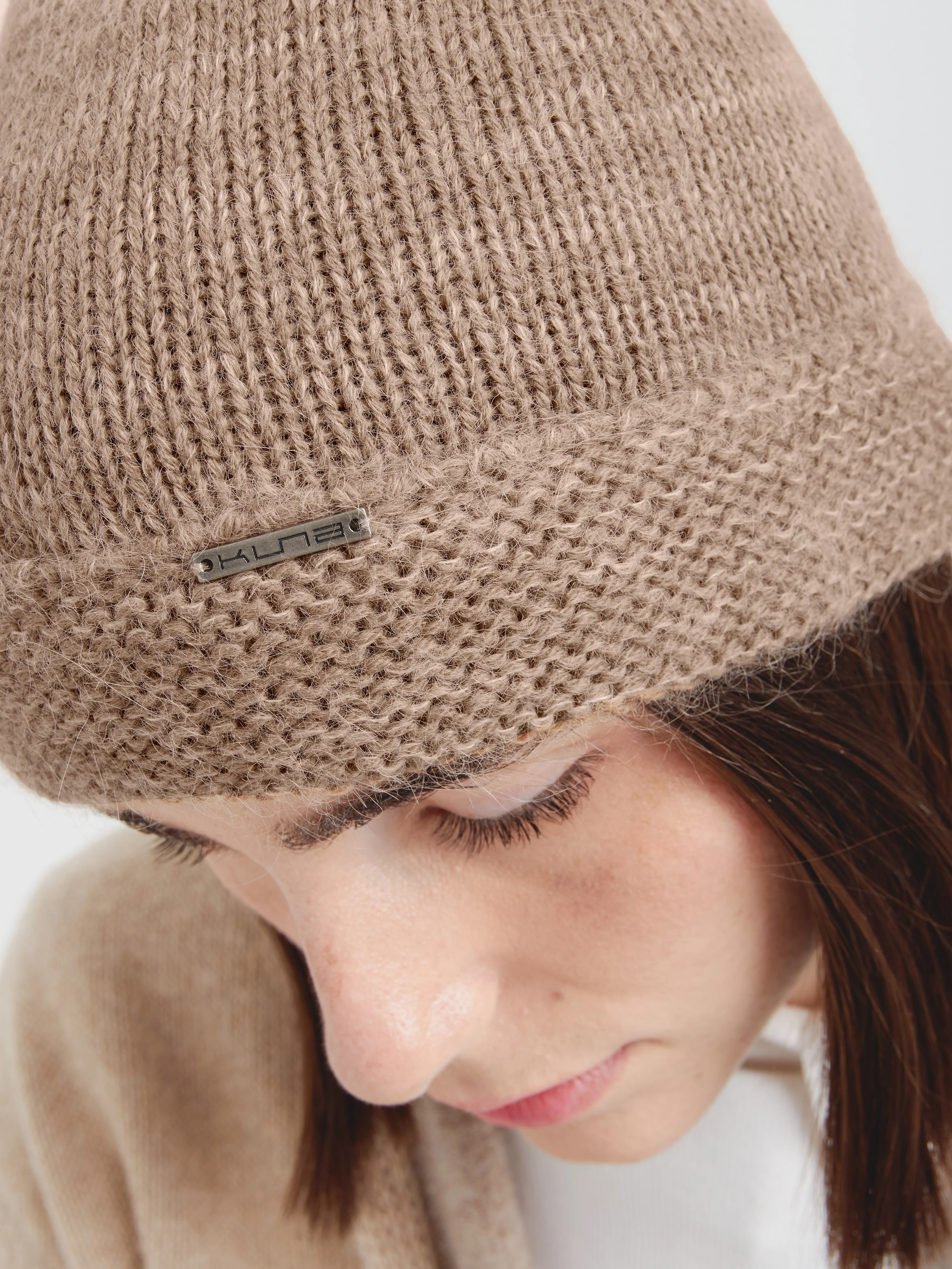Gorro Cadmio De Baby Alpaca Color Camel - Image 3