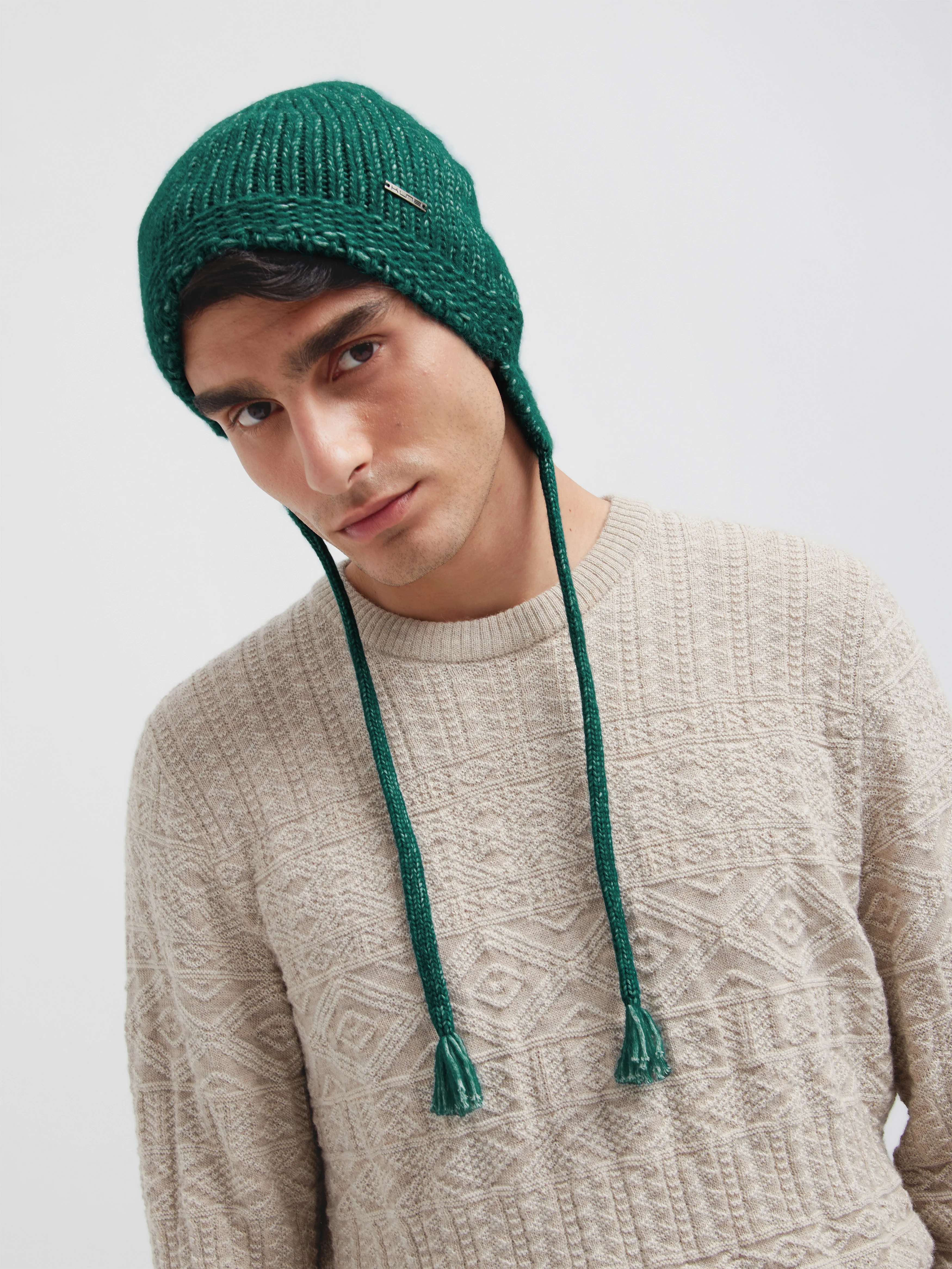 Gorro Chic De Baby Alpaca Color Verde - Image 4