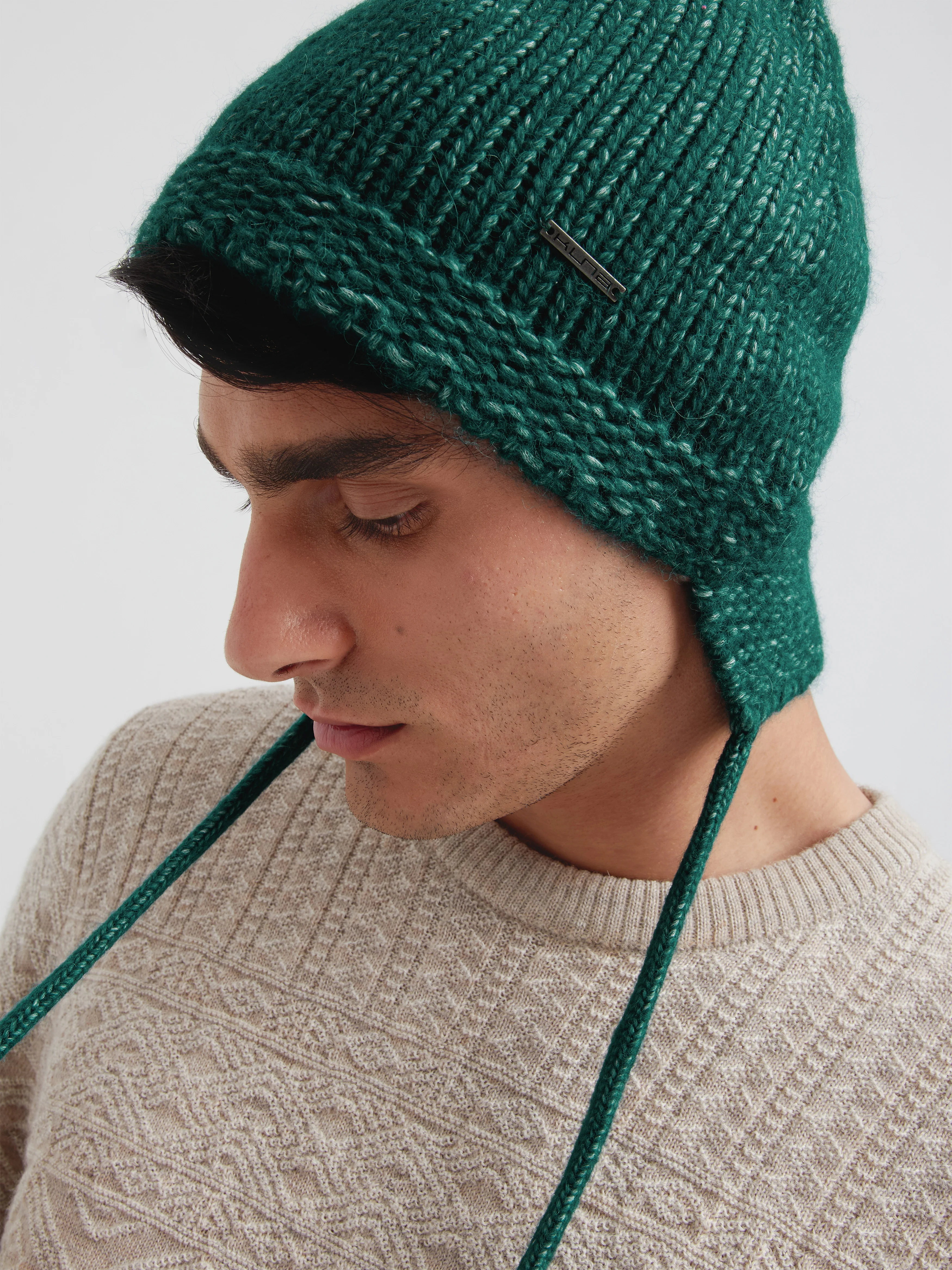 Gorro Chic De Baby Alpaca Color Verde - Image 5