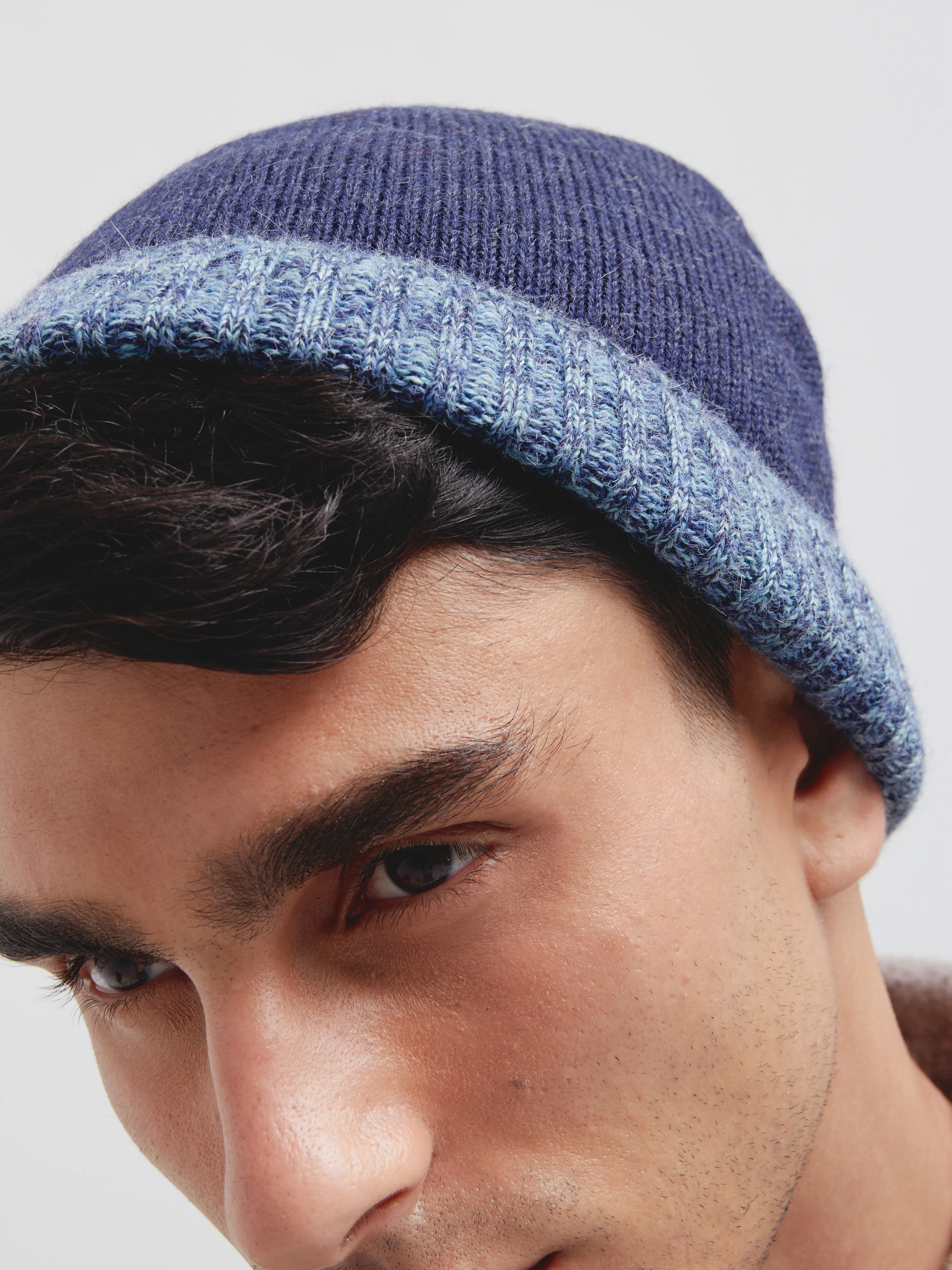 Gorro Crush De Baby Alpaca Color Azul - Image 3