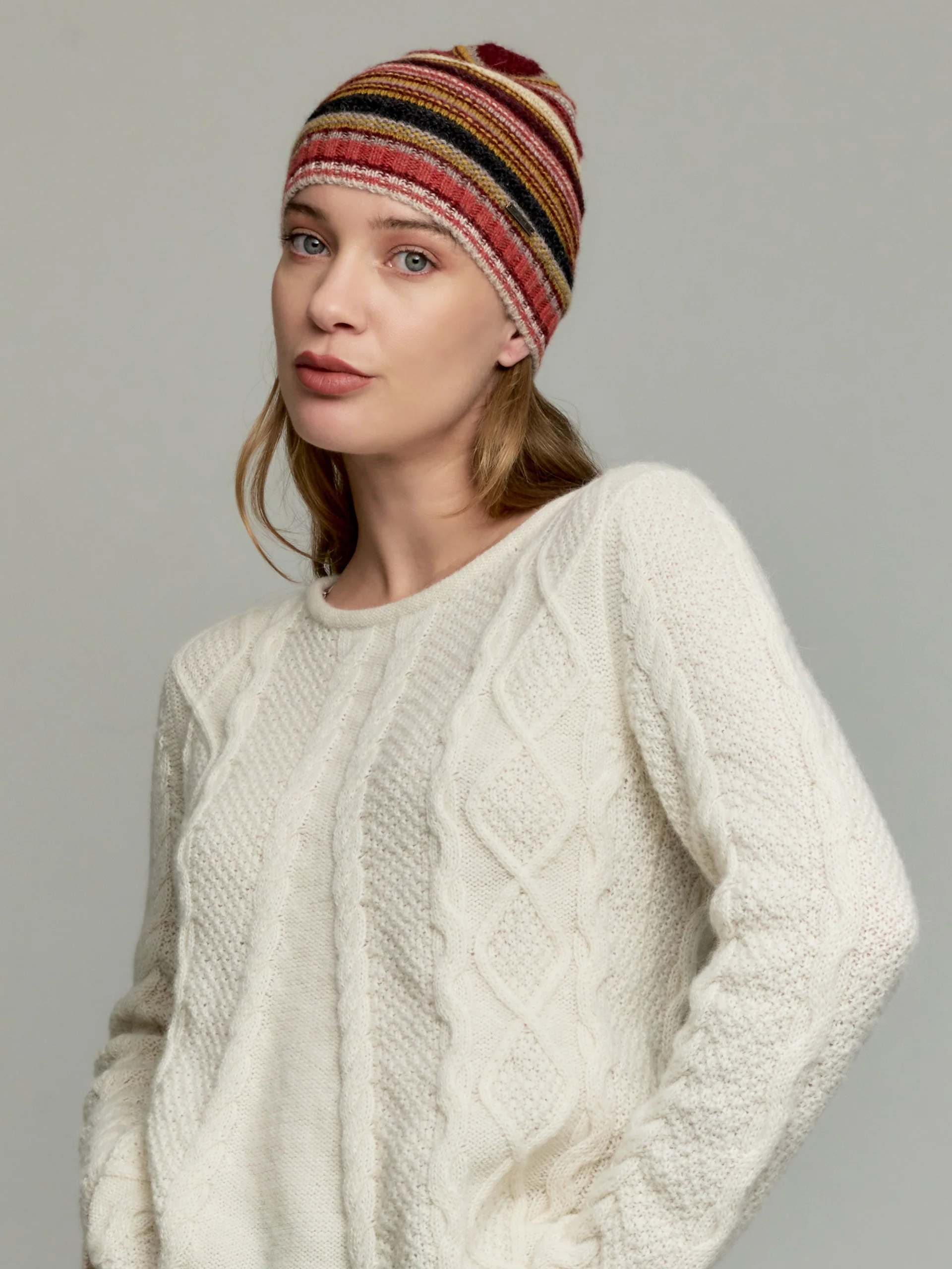 Gorro Yavoy De Baby Alpaca Color Rojo