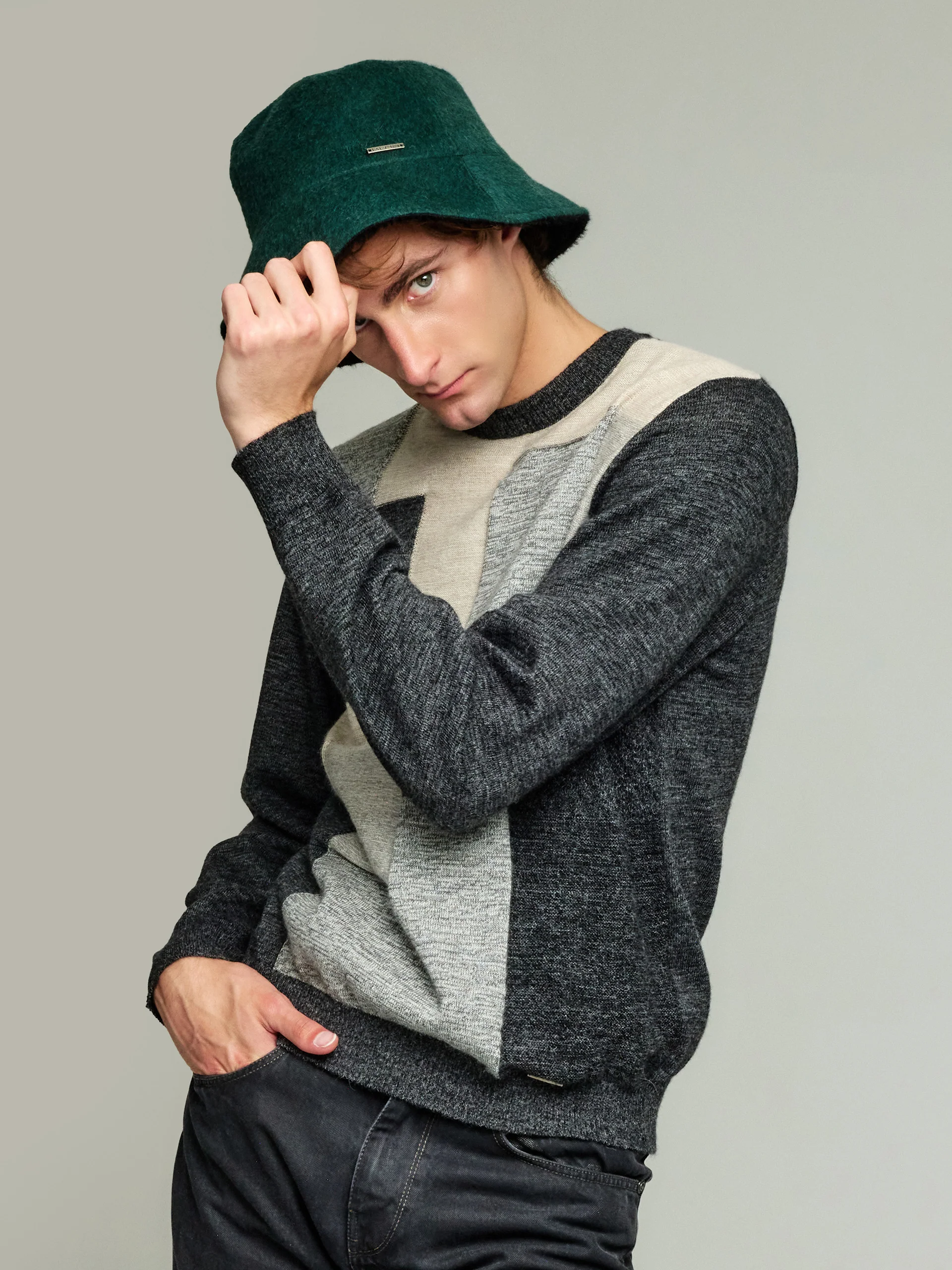 Gorro Young De Baby Alpaca Color Verde - Image 7