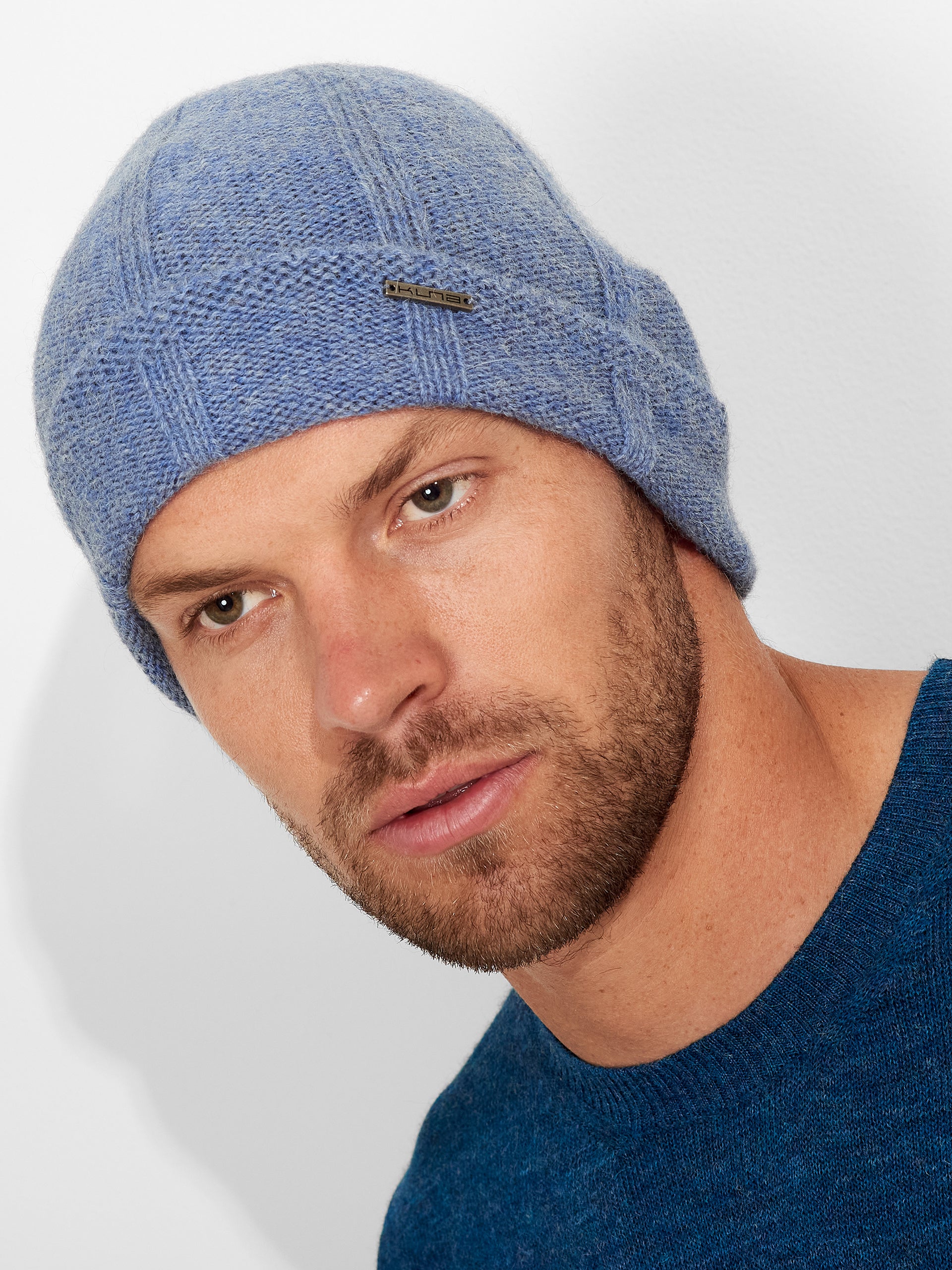 Gorro Zephir De Baby Alpaca Color Celeste - Image 5