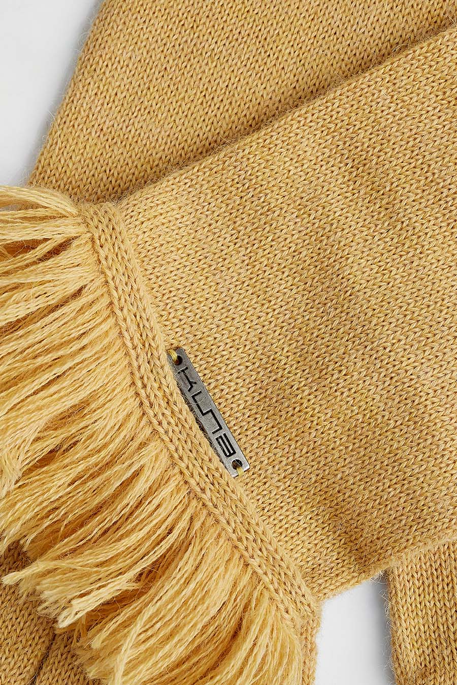 Guantes Wolyn De Baby Alpaca Color Amarelo - Image 6
