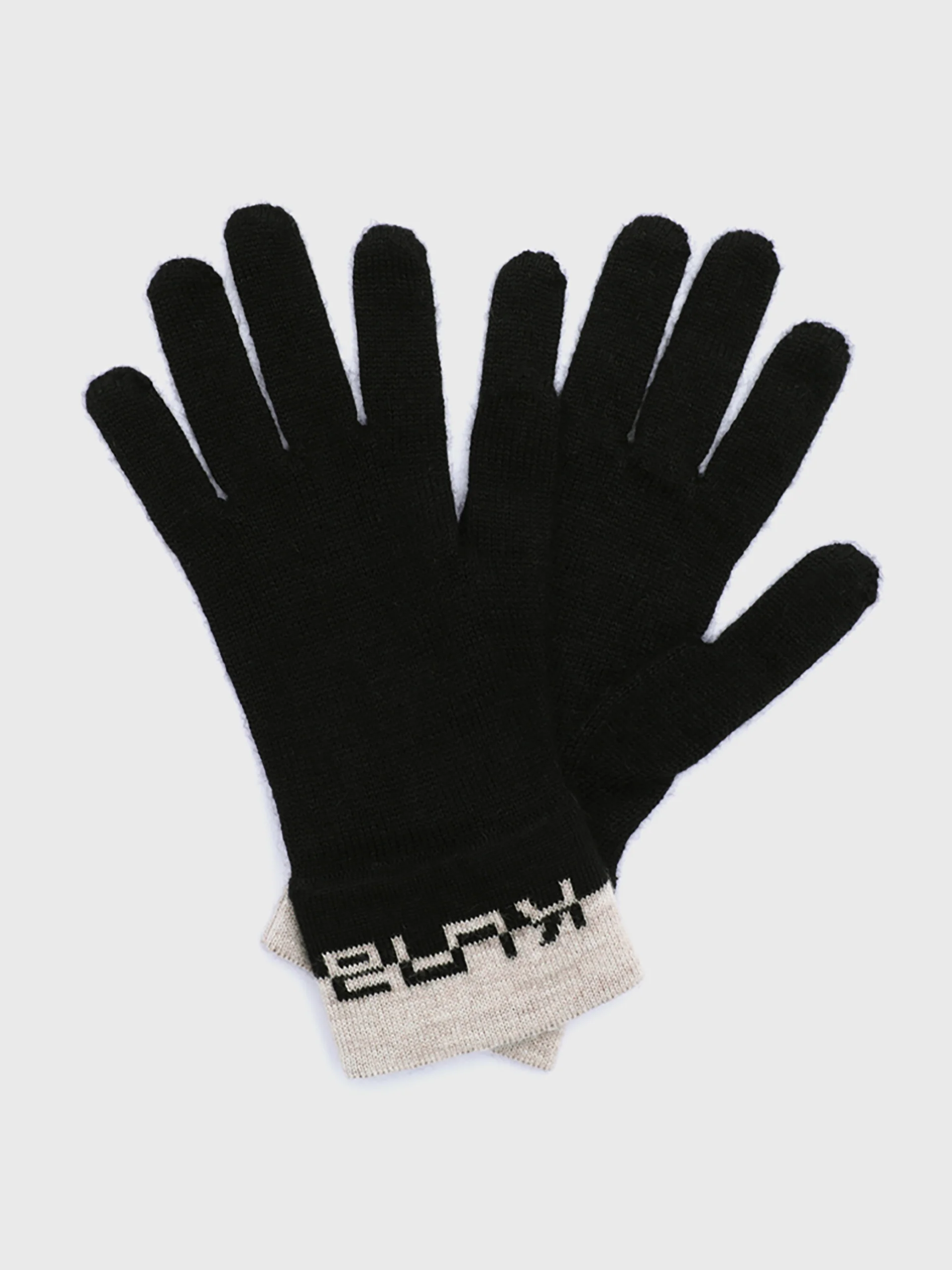 Guantes Yari De Baby Alpaca Color Negro - Image 2