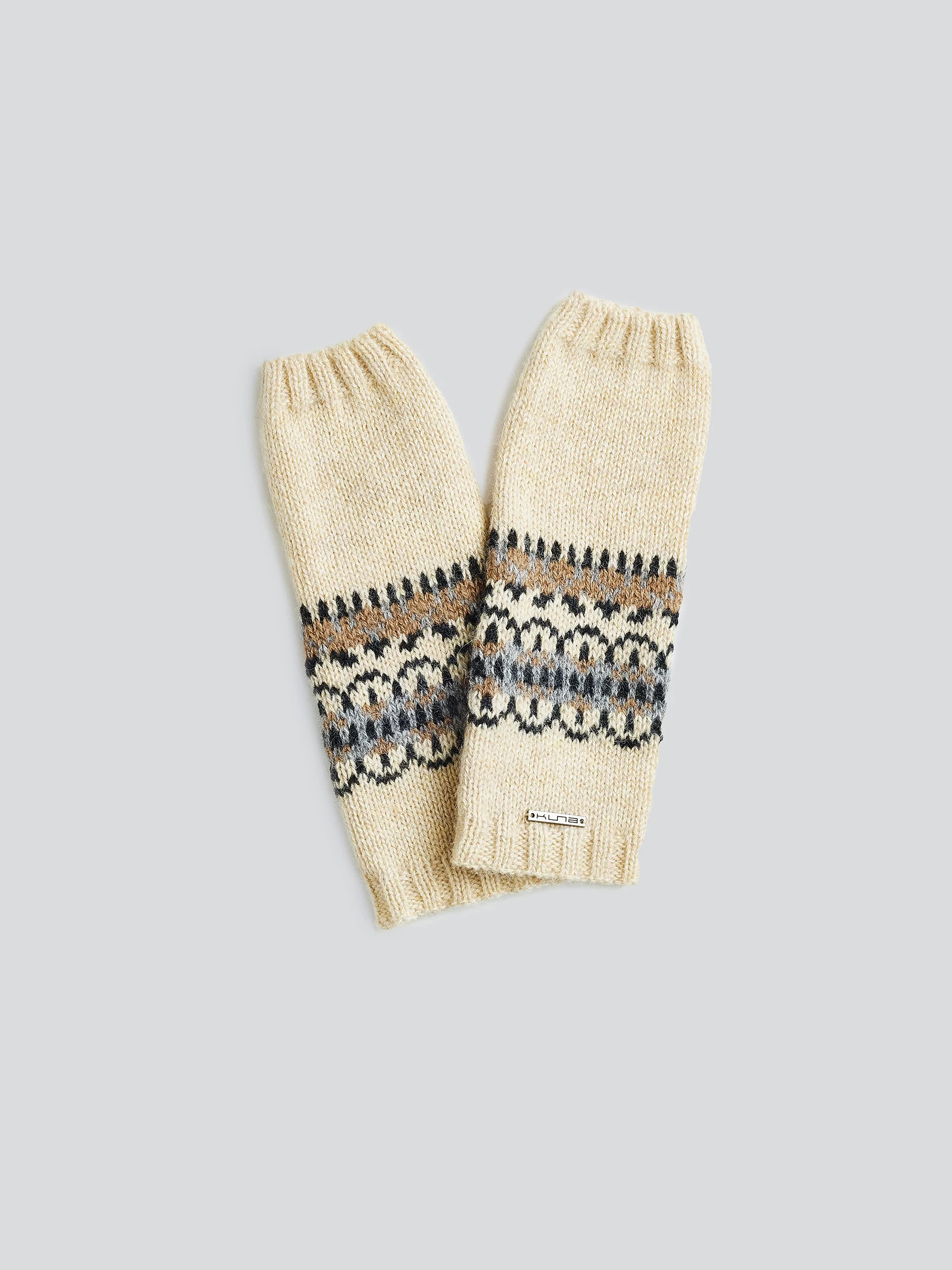 Guantes Yoke Gloves De Baby Alpaca Color Beige - Image 2