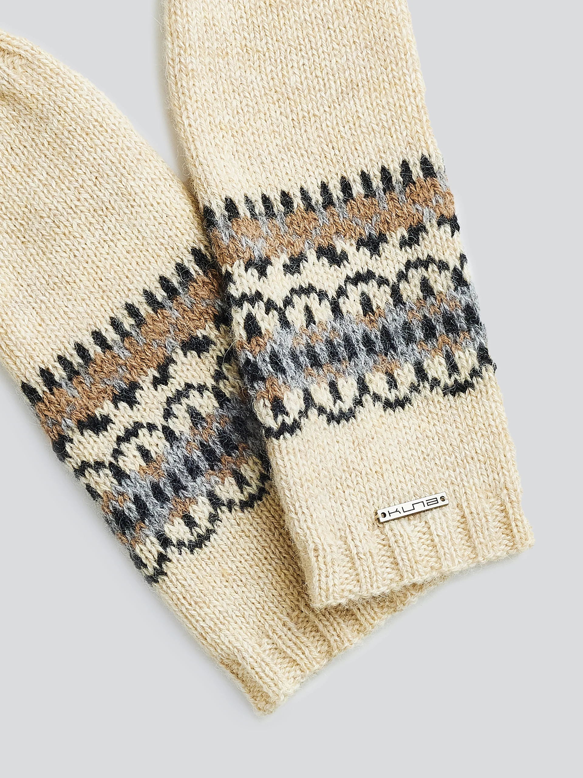 Guantes Yoke Gloves De Baby Alpaca Color Beige - Image 6
