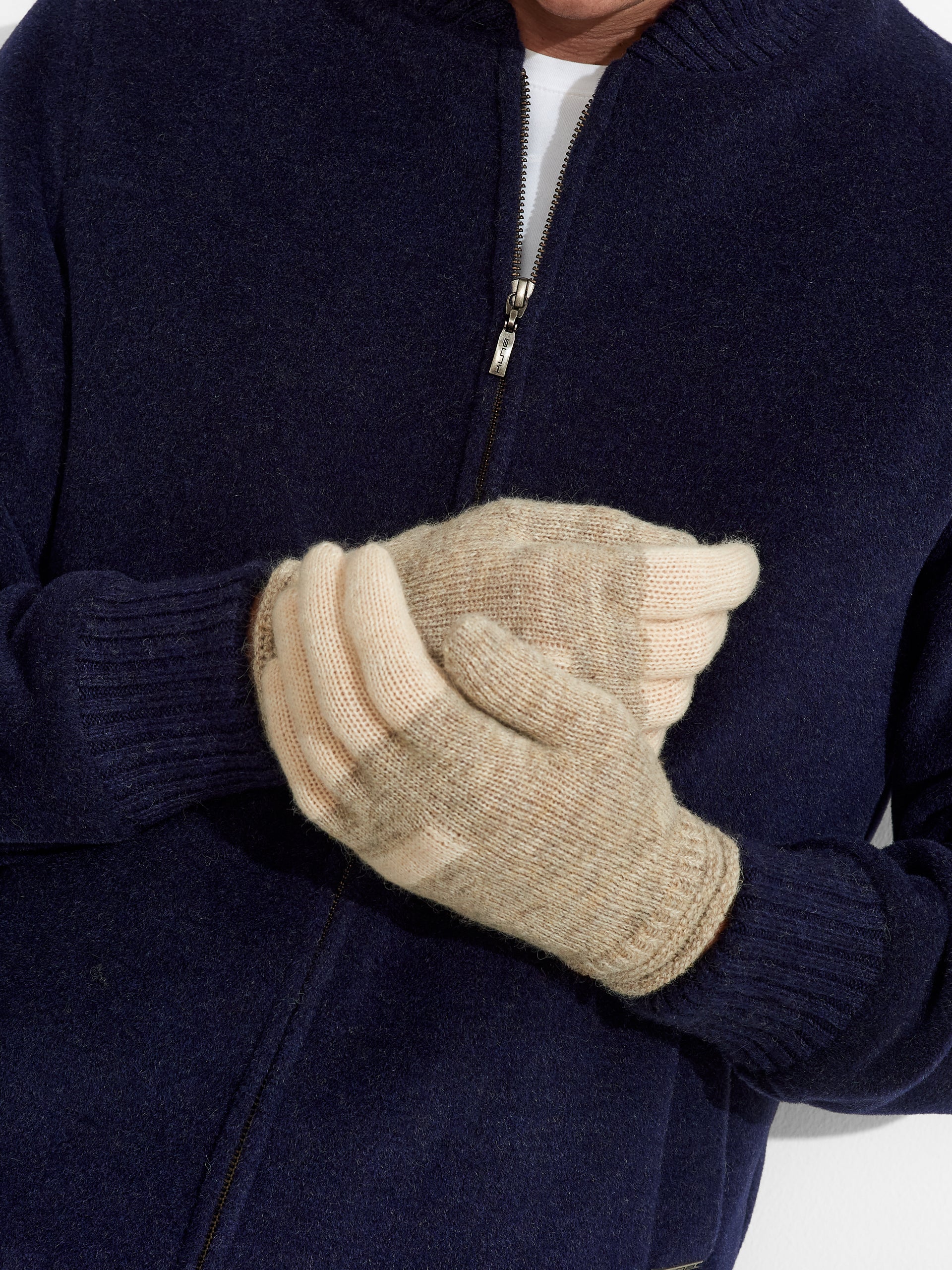 Guantes Zoe De Baby Alpaca Color Beige - Image 5