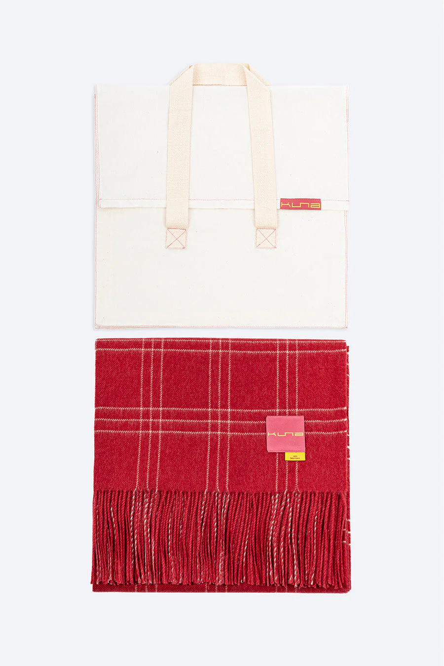 Manta Jetlag De Baby Alpaca Color Rojo - Image 6