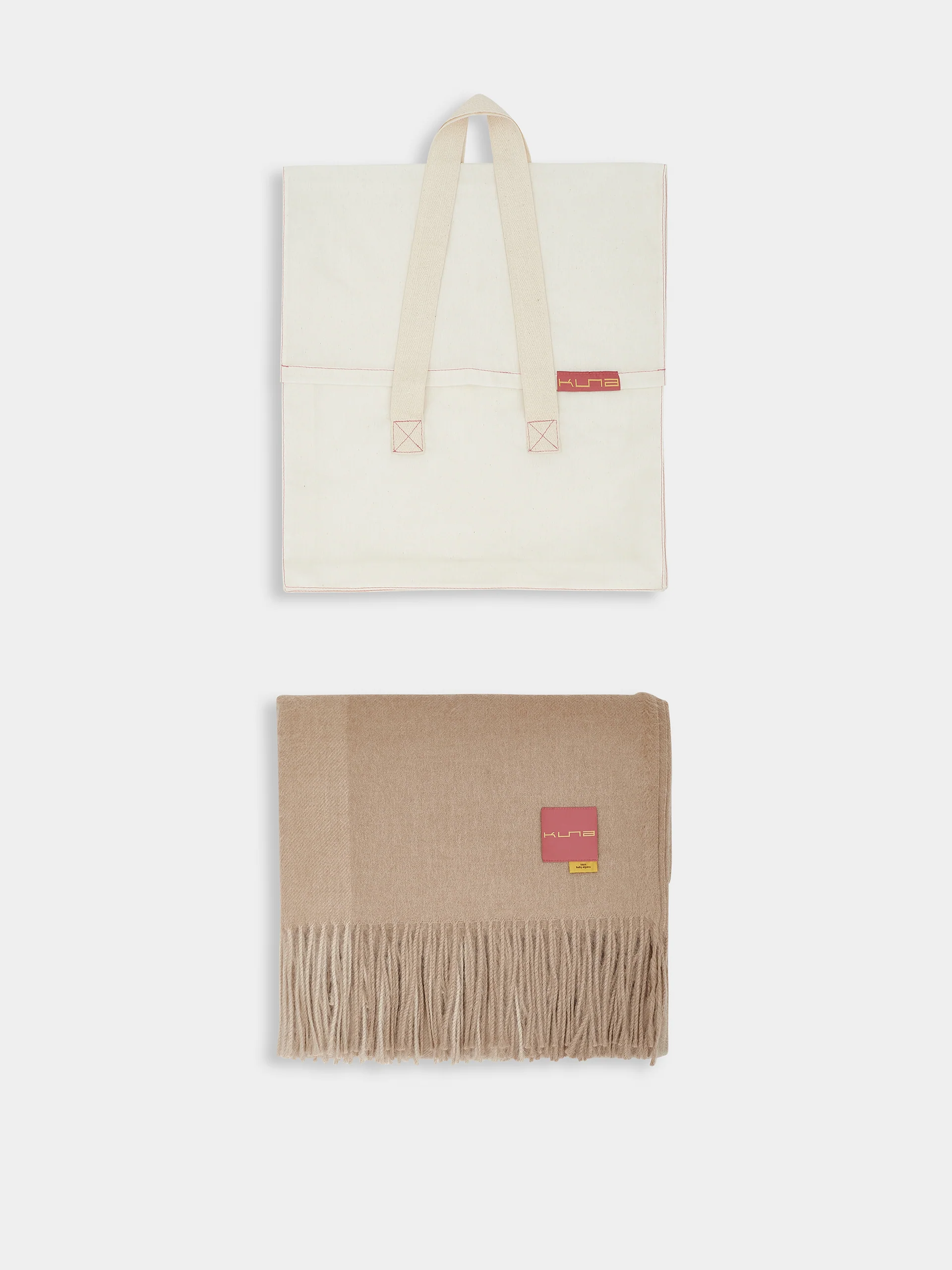 Manta Y27 De Baby Alpaca Color Beige - Image 3