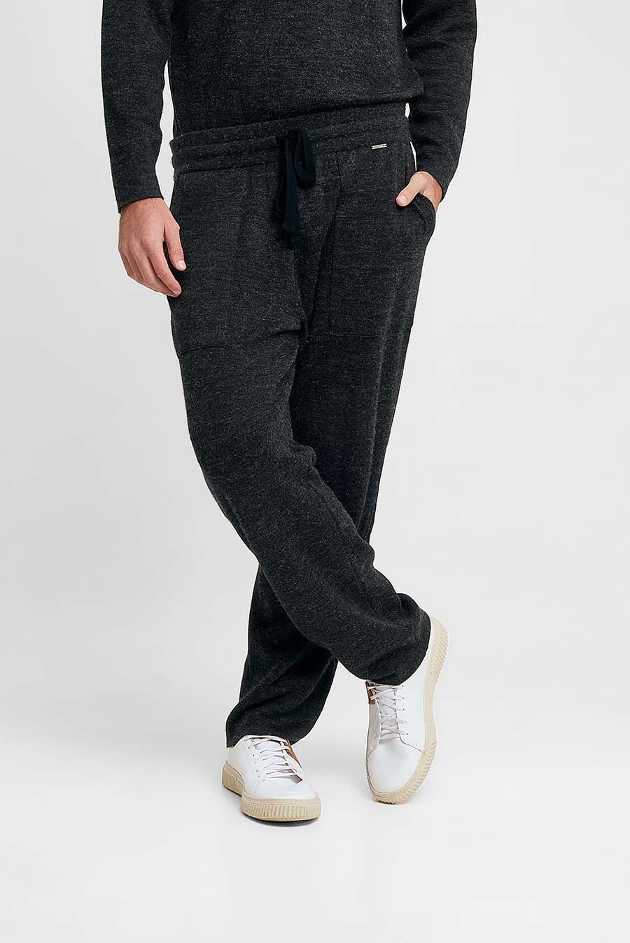Pantalón Uomo De Baby Alpaca Color Antracite - Image 4