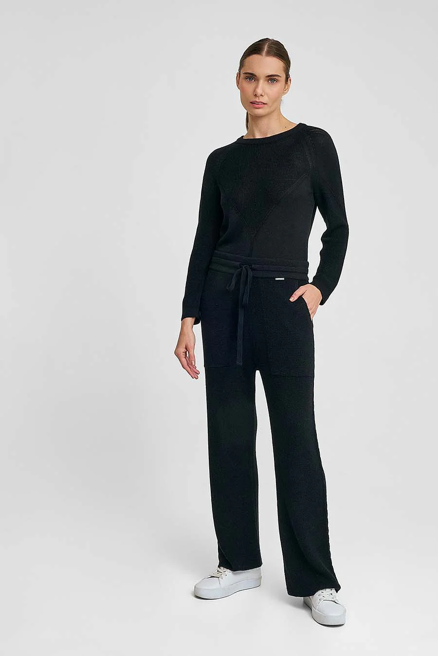 Pantalón Wayout De Baby Alpaca Color Negro - Image 2