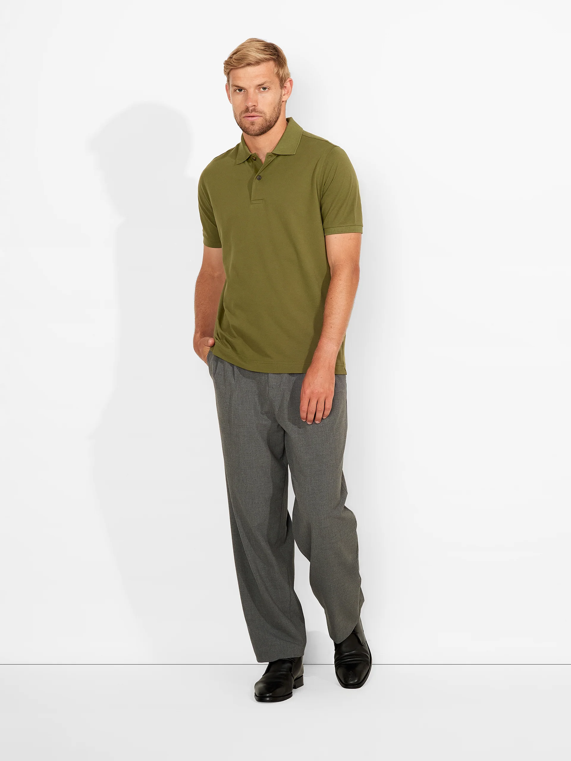 Polo Weinsberg De Algodón Pima Color Verde - Image 4