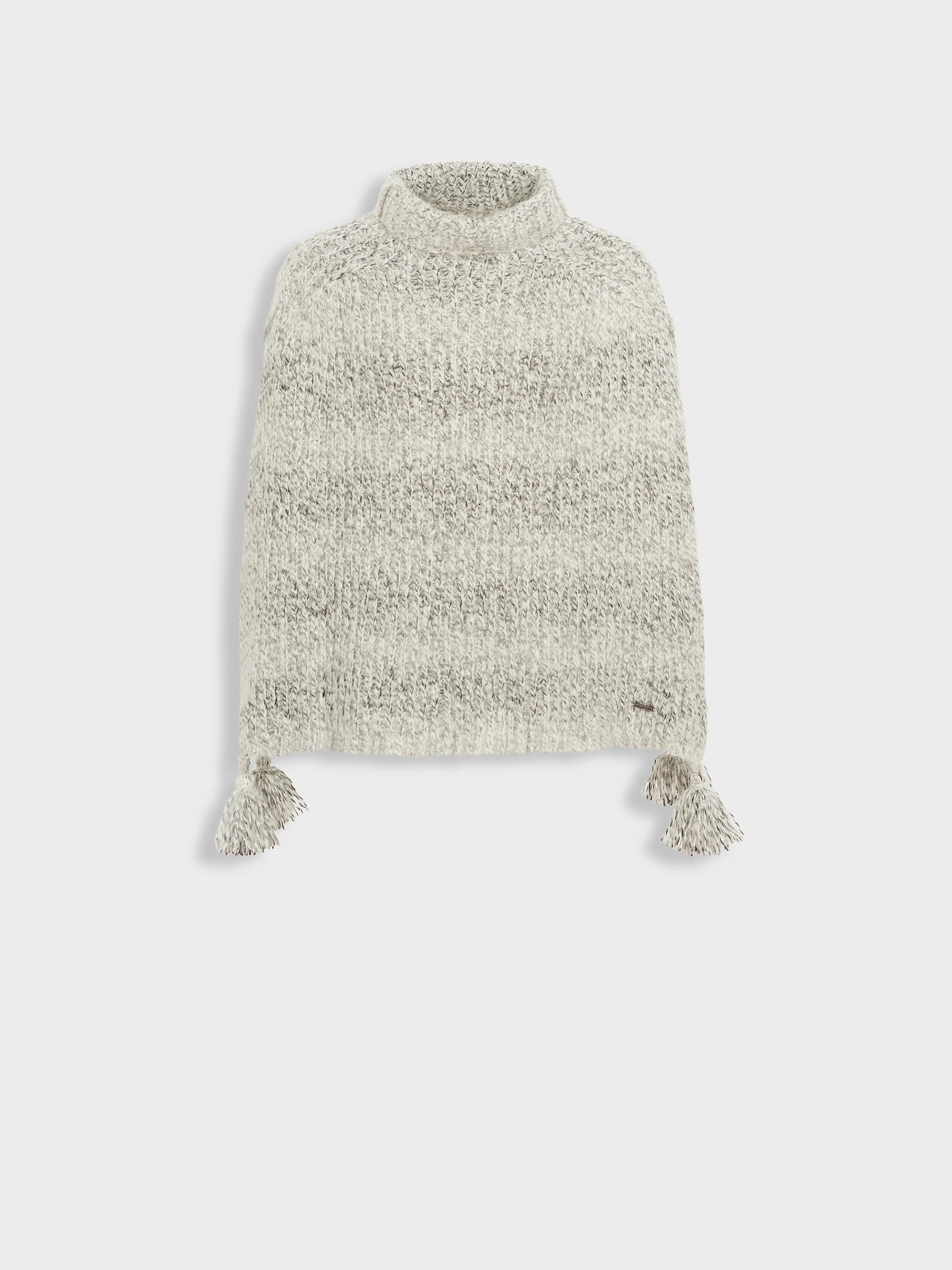 Poncho Zpazio De Suri Alpaca Color Gris
