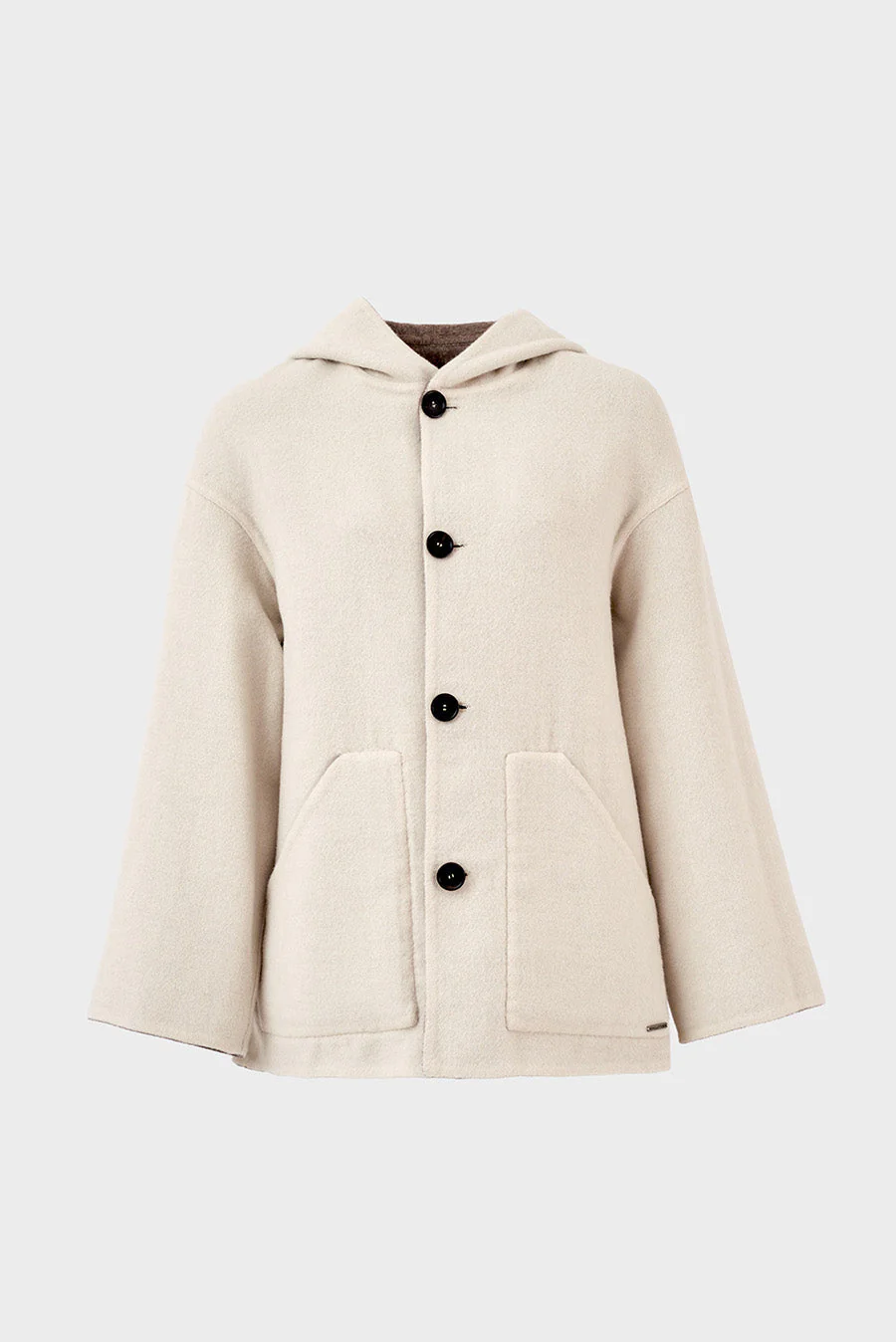 Saco Whoopi De Baby Alpaca Color Sepia & Ecru